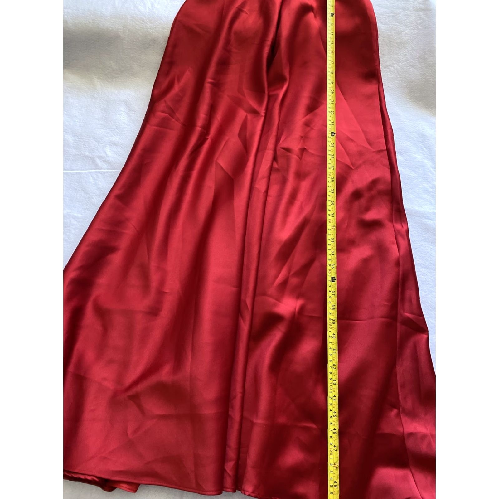 Vintage DeLaru by Sheila Yen Dress Sz 7/8 Red Long Formal Bridesmaid Prom / 21-29 Size ONE SIZE - 6 Thumbnail