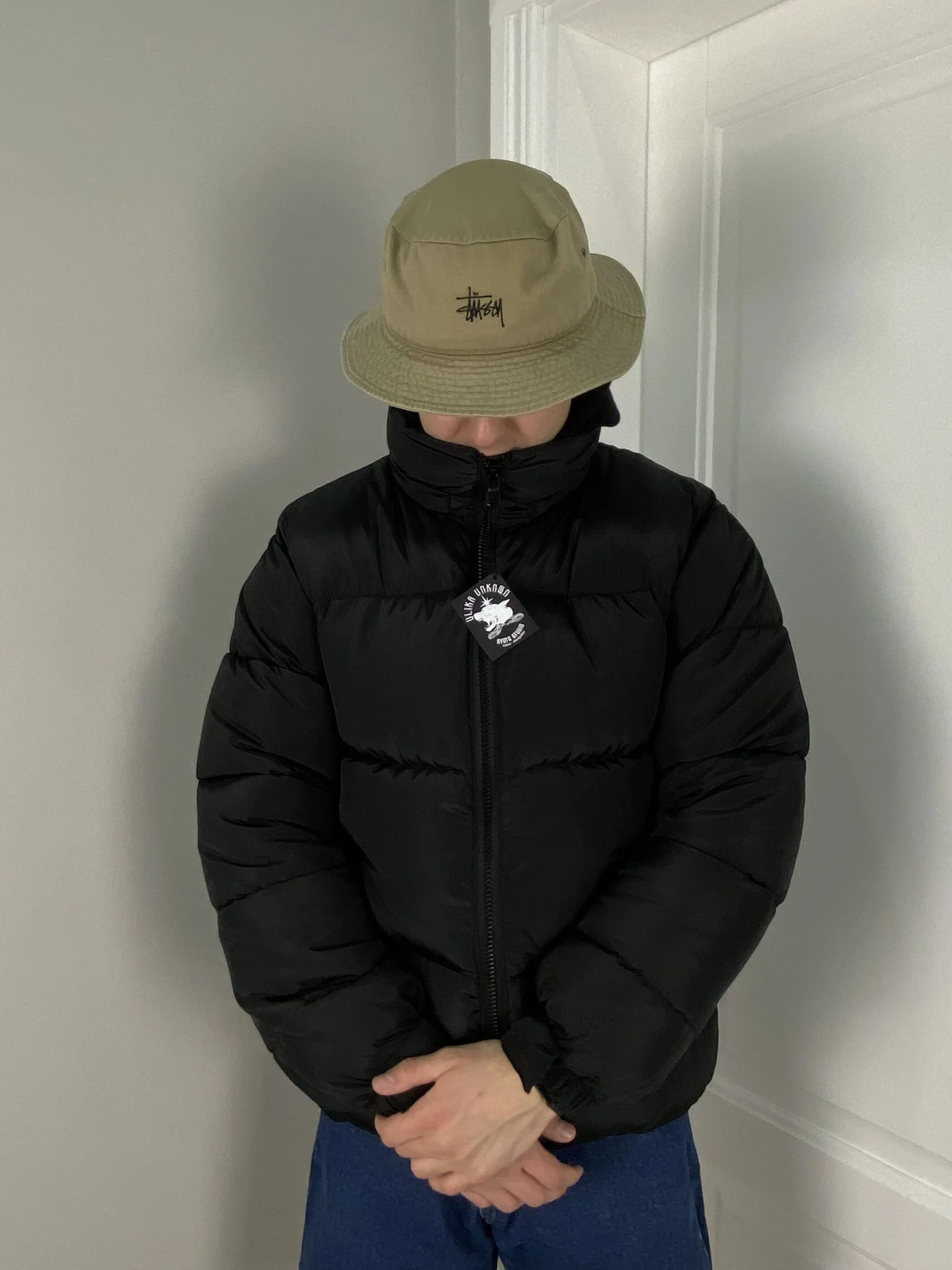 Other Streetwear puffer jacket down black printed ulika y2k Size US XL / EU 56 / 4 - 3 Thumbnail