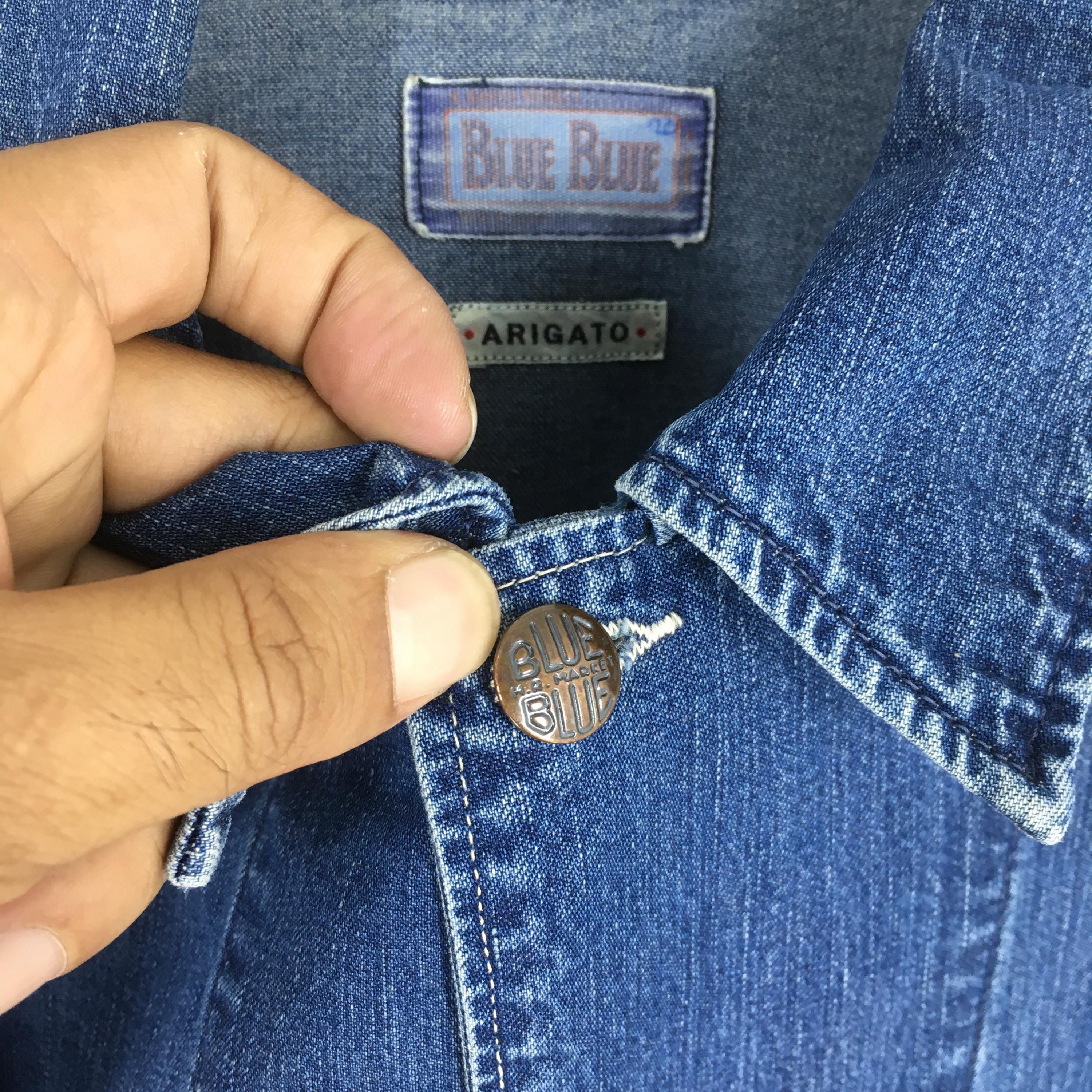 Blue Blue Japan Vintage Blue Blue Arigato Japan Denim Jacket Large Size US L / EU 52-54 / 3 - 6 Thumbnail
