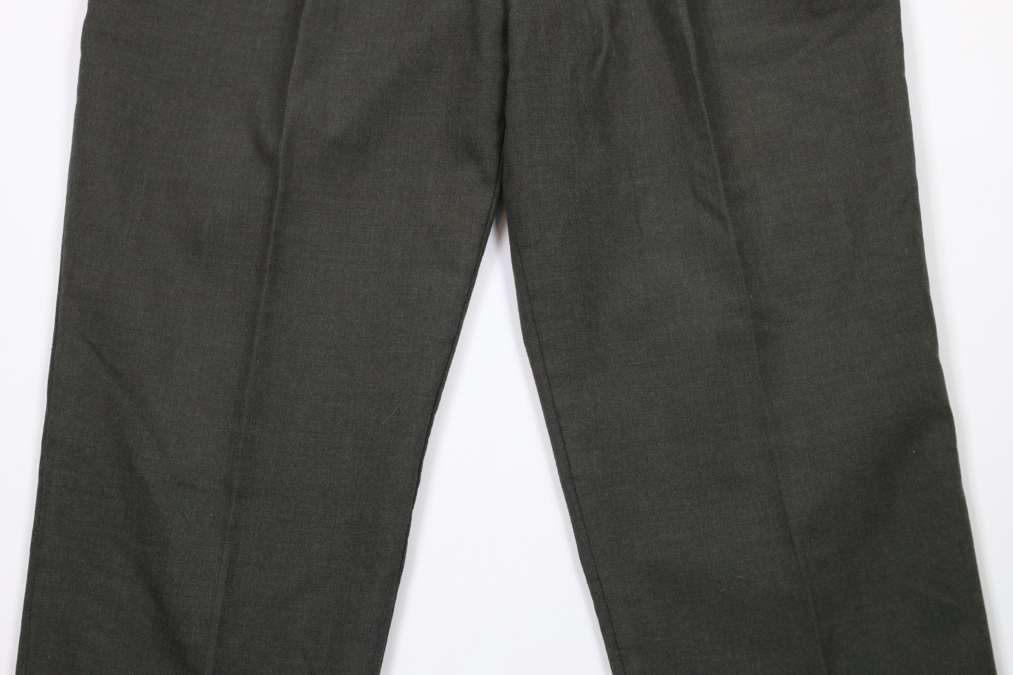 Vintage Vintage 90s Streetwear Herringbone Cuffed Wide Leg Pants Size US 36 / EU 52 - 3 Thumbnail