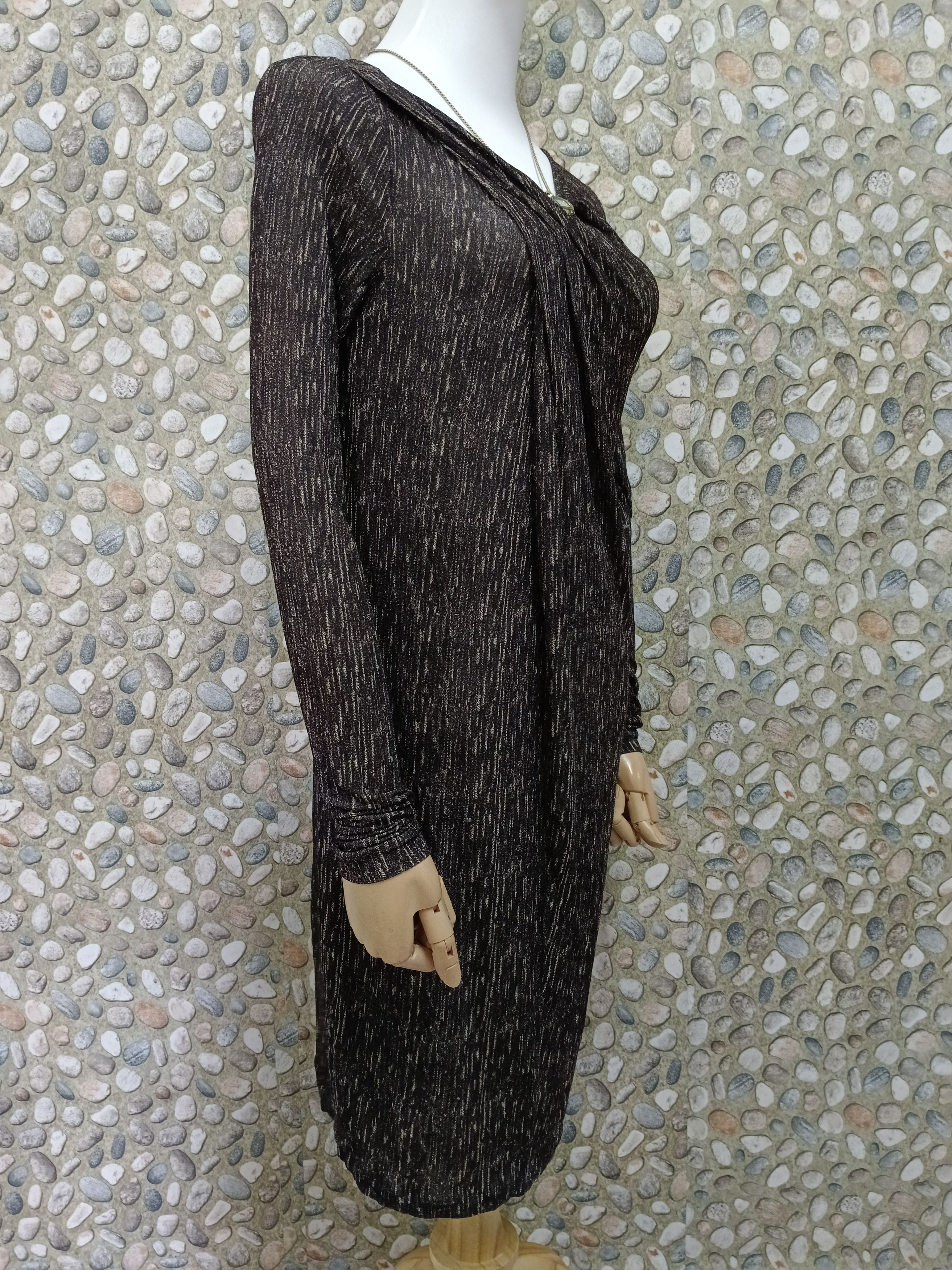 MAX&Co. MAX&CO VISCOSE RUCHED MAXI DRESS Size S / US 4 / IT 40 - 3 Thumbnail