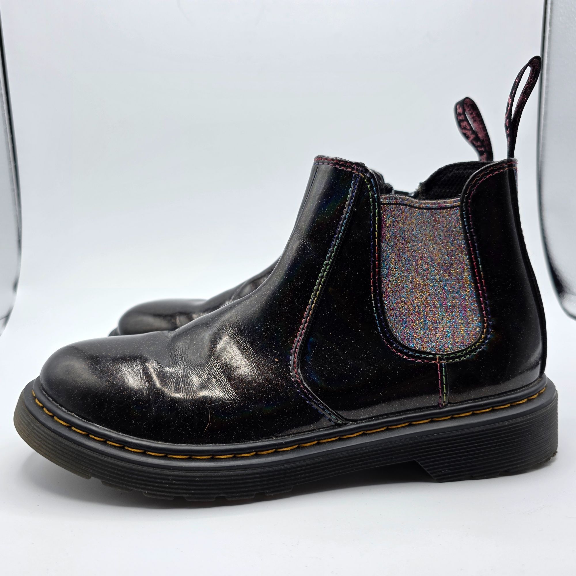 Dr. Martens Dr Martens 2976 Sparkle Rays Womens Size 5 Black Boots Walki Size US 5 / IT 35 - 13 Thumbnail