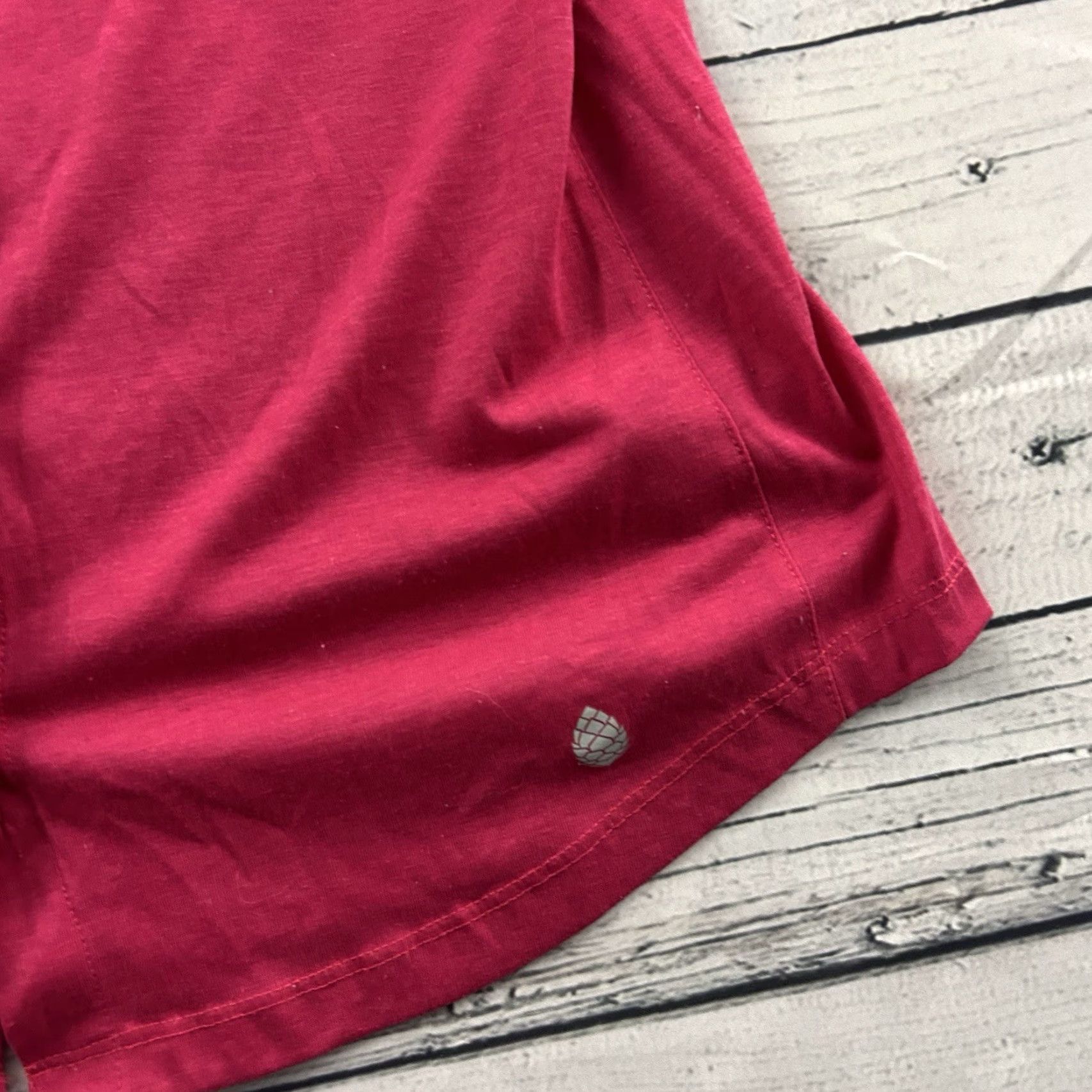 Doublet Stio 3/4 Sleeve Button Front Double Pocket Top Women's M Pink Shirt 3/4 Sleeve Button-Up Pockets Size M / US 6-8 / IT 42-44 - 2 Thumbnail