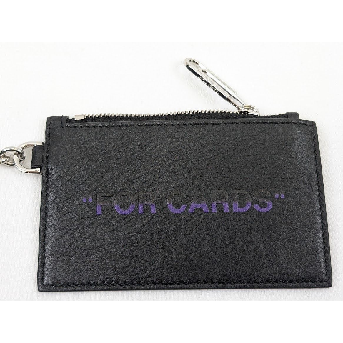 Off-White o1rshd1 Size: OS / Quote Card Case with keyring Black/Purple Size ONE SIZE - 9 Thumbnail
