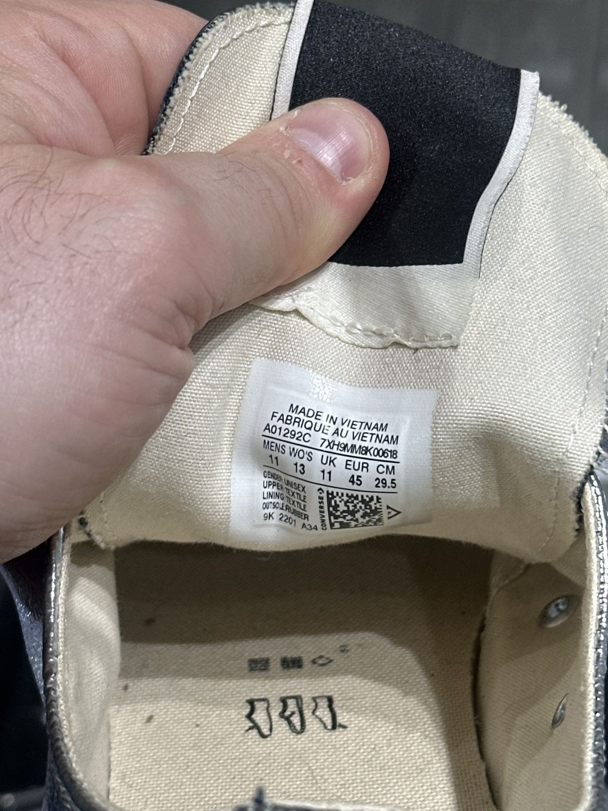 Converse × Rick Owens Drkshdw Converse x Rick Owens DRKSHDW Sneaker Silver Size 11 Size US 11 / EU 44 - 7 Thumbnail