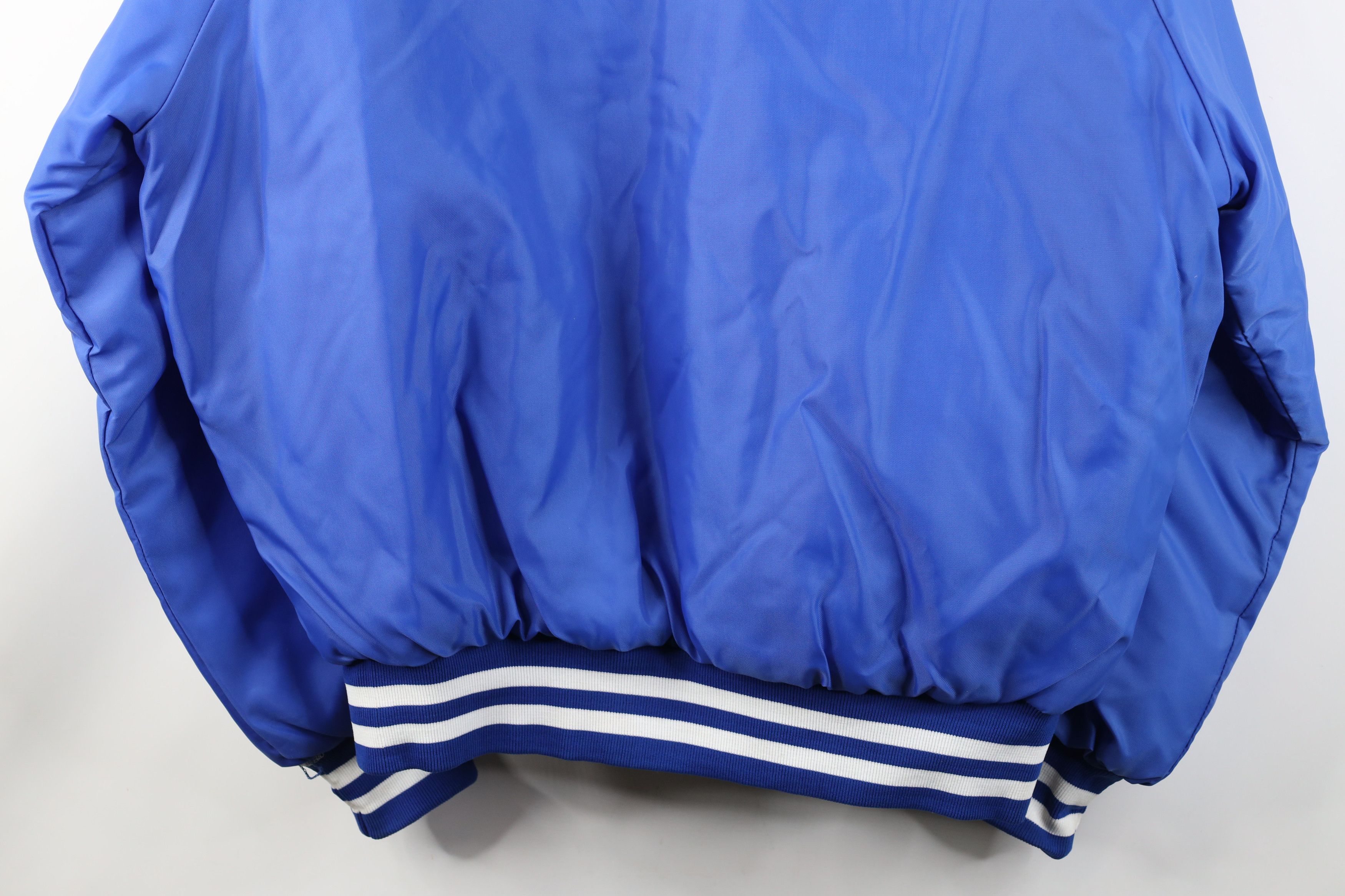 Vintage Vintage 70s 80s Quilted Satin Bomber Jacket Royal Blue USA Size US XL / EU 56 / 4 - 15 Thumbnail