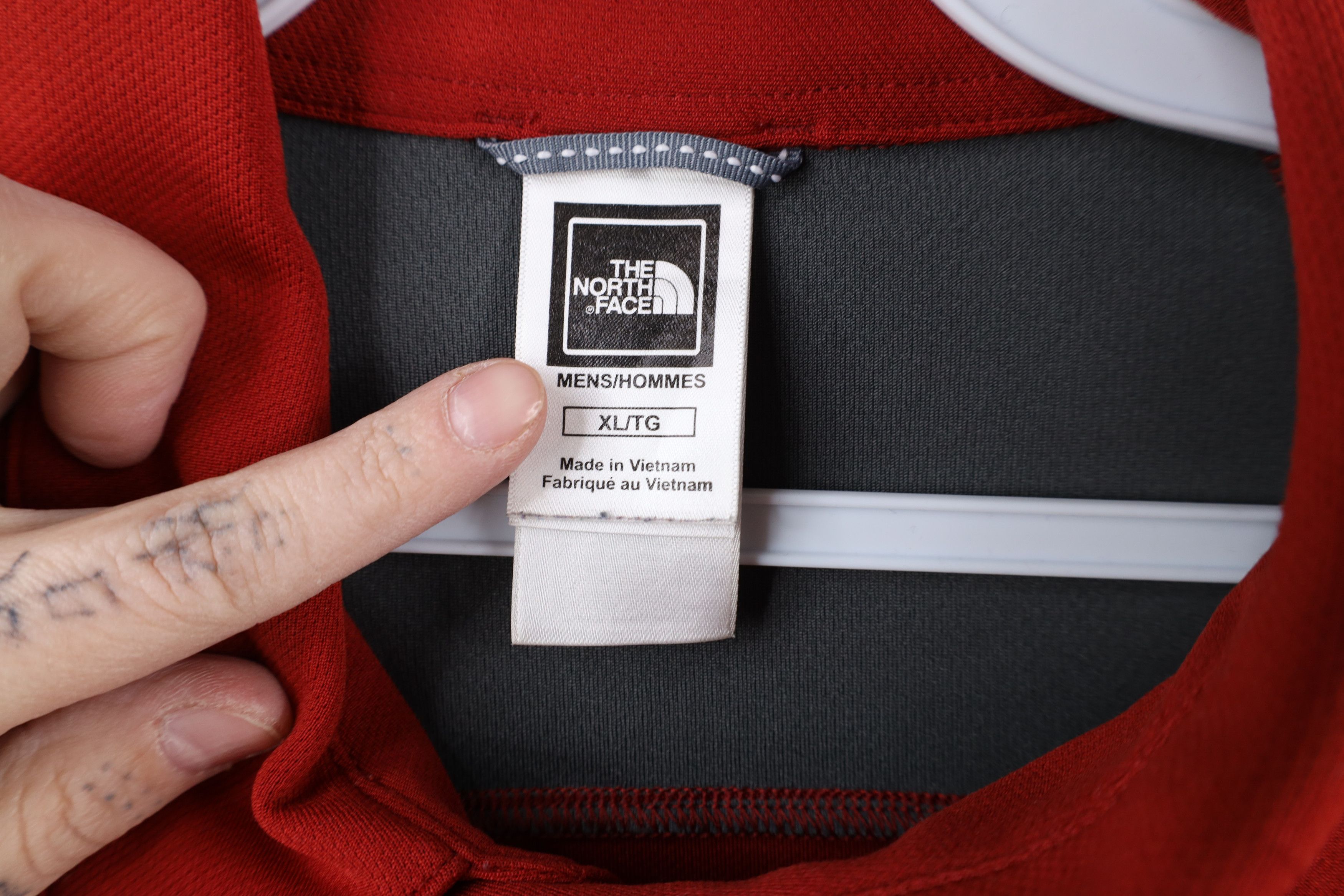 The North Face × Vintage Vintage The North Face Collared Knit Golf Polo Shirt Red Size US XL / EU 56 / 4 - 9 Thumbnail