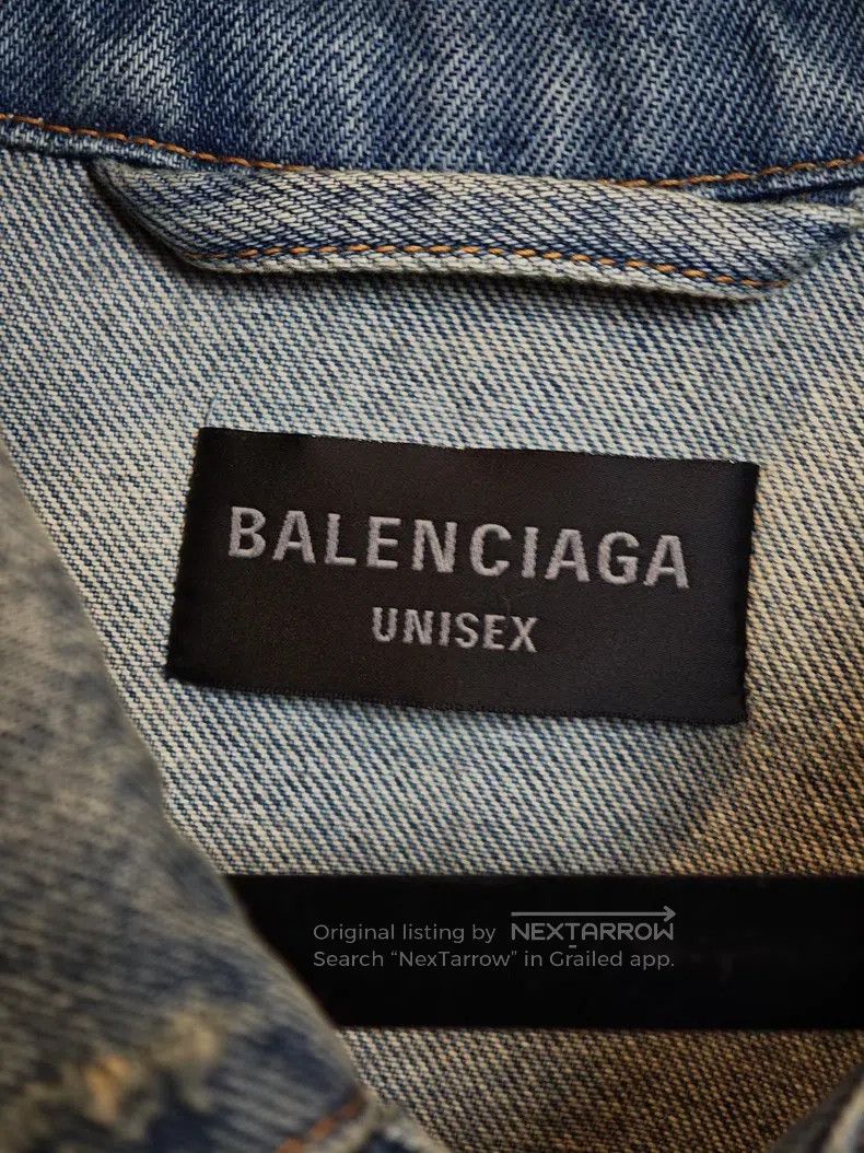 Balenciaga Balenciaga Denim Jacket Size US M / EU 48-50 / 2 - 2 Thumbnail