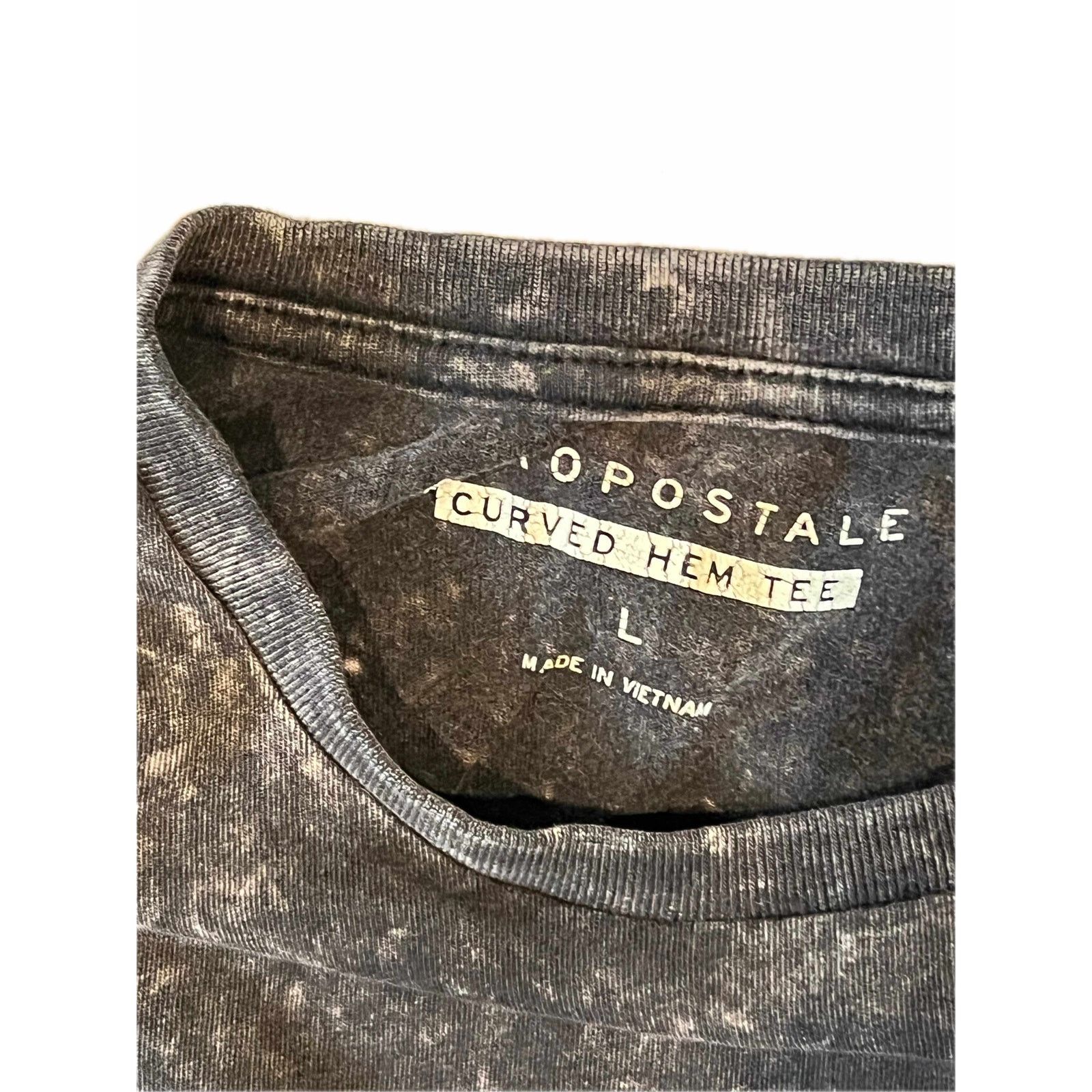 Aeropostale Aeropostale Gray Curved Hem T-Shirt, Men's L Size US L / EU 52-54 / 3 - 3 Thumbnail