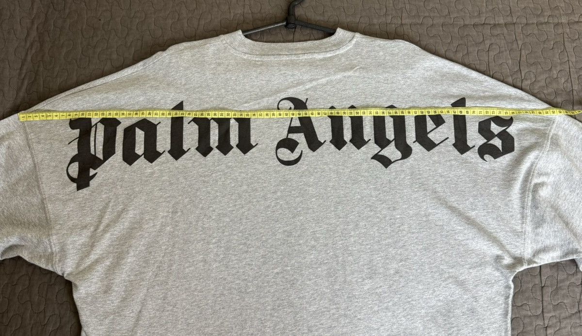 Palm Angels Palm Angels Women’s Gray Drop Shoulder Long Sleeve T-shirt Size S / US 4 / IT 40 - 23 Thumbnail