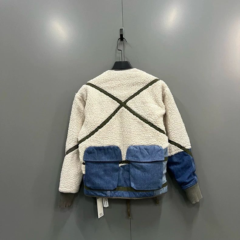 Greg Lauren GREG LAUREN Lambswool paneled jacket 2501-Nextarrow Size US M / EU 48-50 / 2 - 2 Thumbnail