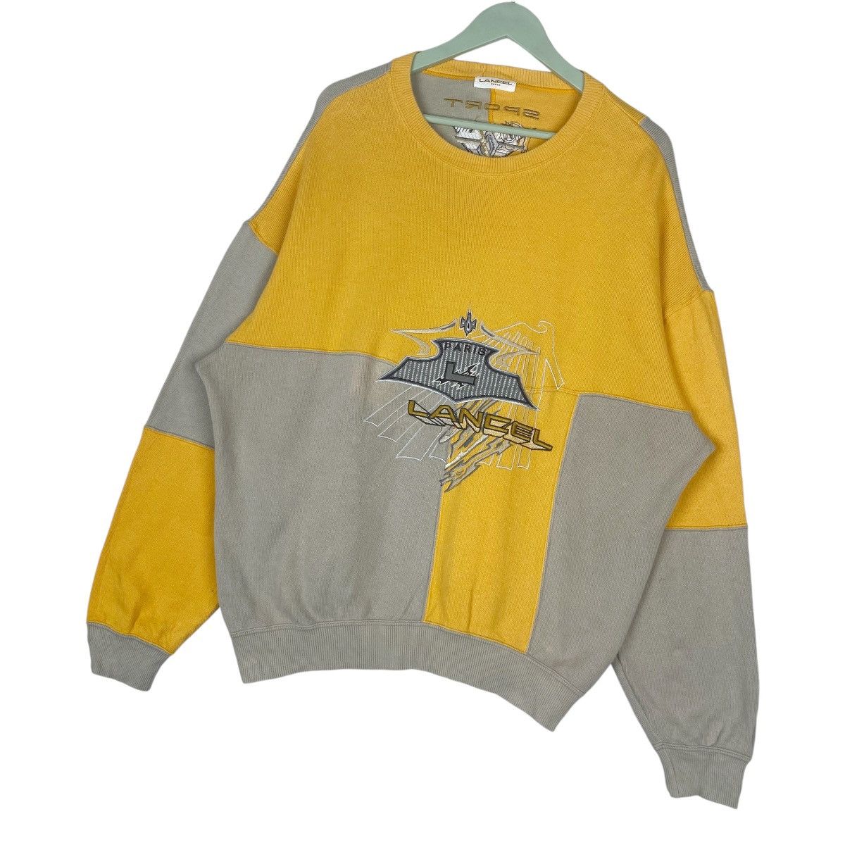 Lancel Lancel Paris Colorblock Sweatshirt Crewneck Pullover Jumper Size US XXL / EU 58 / 5 - 4 Thumbnail
