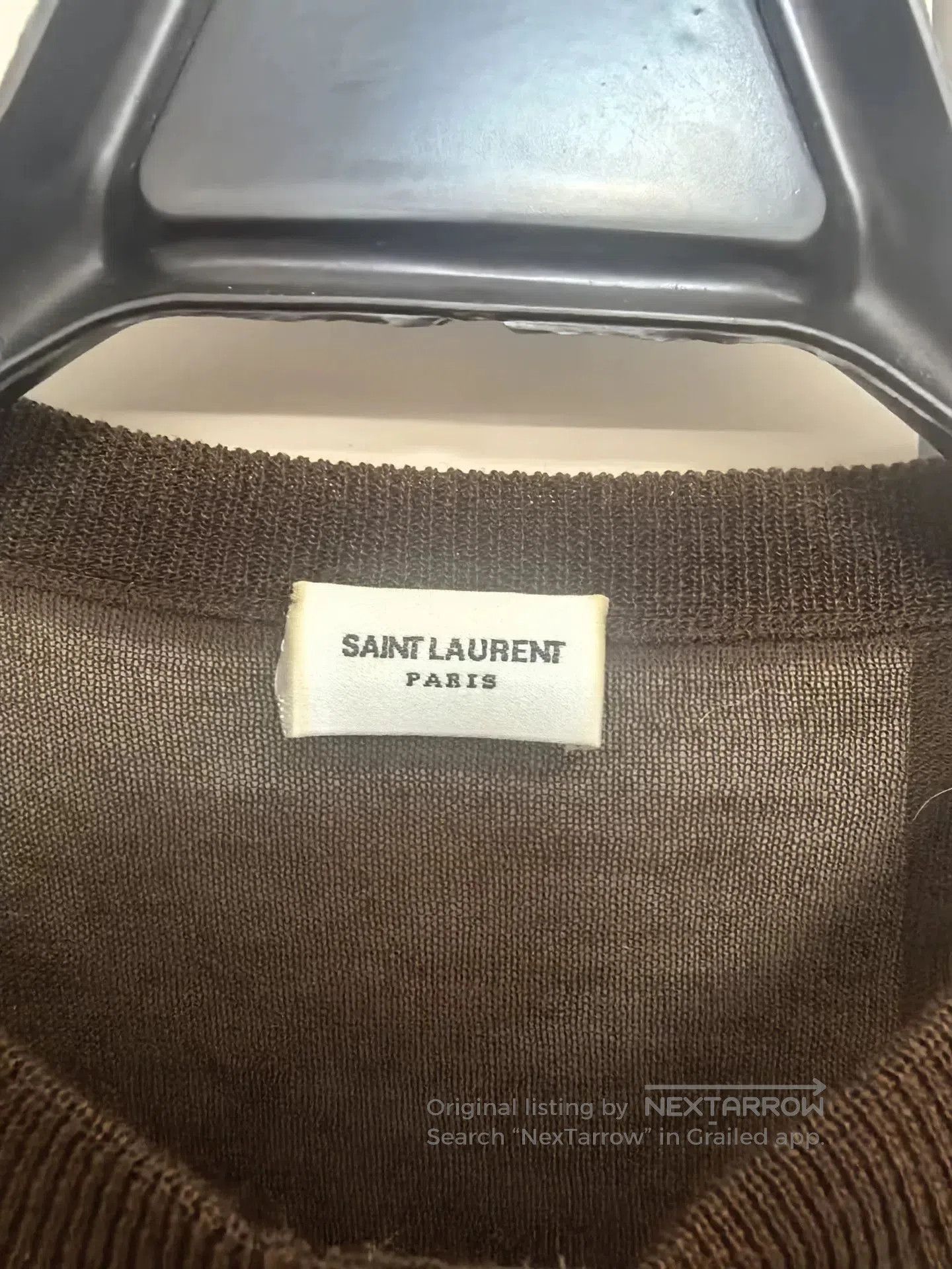 Saint Laurent Paris Saint Laurent Solid Henley Knit Shirt. Size S / US 4 / IT 40 - 3 Thumbnail