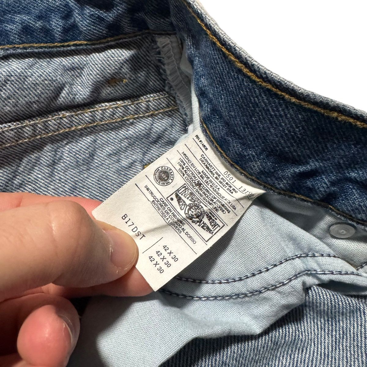 Carhartt Vintage Carhartt B17DST Jeans Men's 42x30 (Fits 40x29.5) Size US 40 / EU 56 - 5 Thumbnail