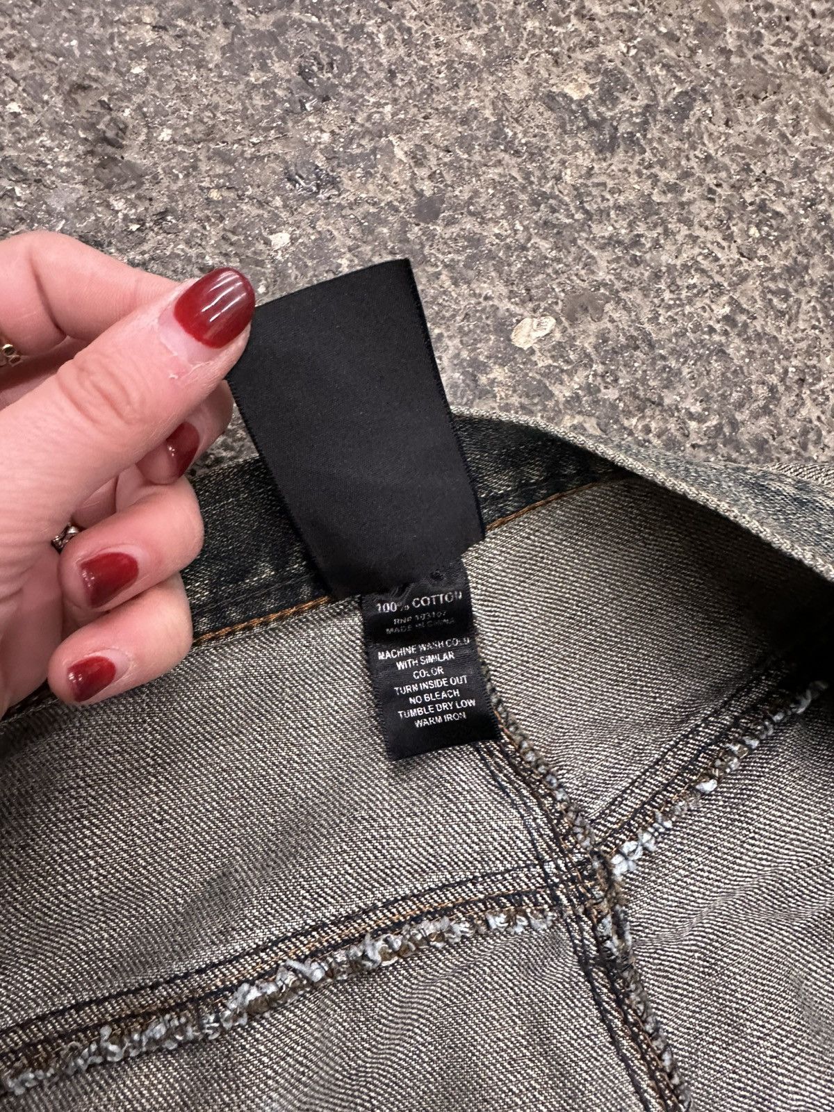 Designer Y2K raw blue flap pockets jeans Size US 38 / EU 54 - 6 Thumbnail
