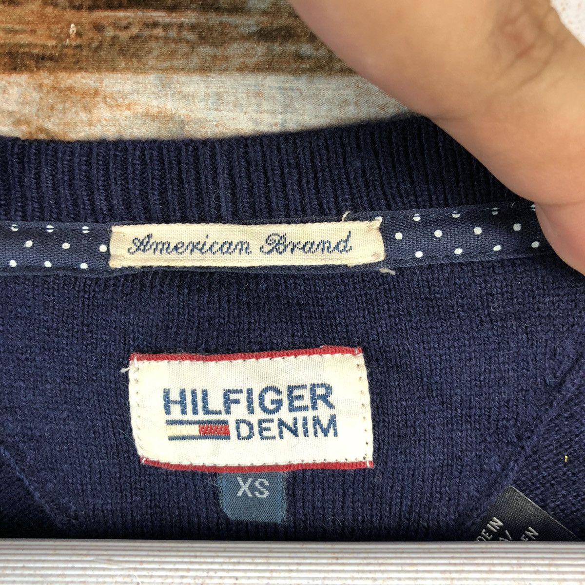 Tommy Hilfiger Tommy Hilfiger Tiger Dark Blue Knitwear sweatshirt #A1542 Size US XS / EU 42 / 0 - 10 Thumbnail