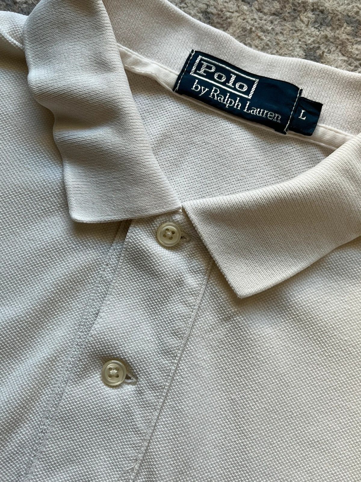 Polo Ralph Lauren Polo Ralph Lauren Small Pony Shirt Rare White 2000s Size US L / EU 52-54 / 3 - 6 Thumbnail