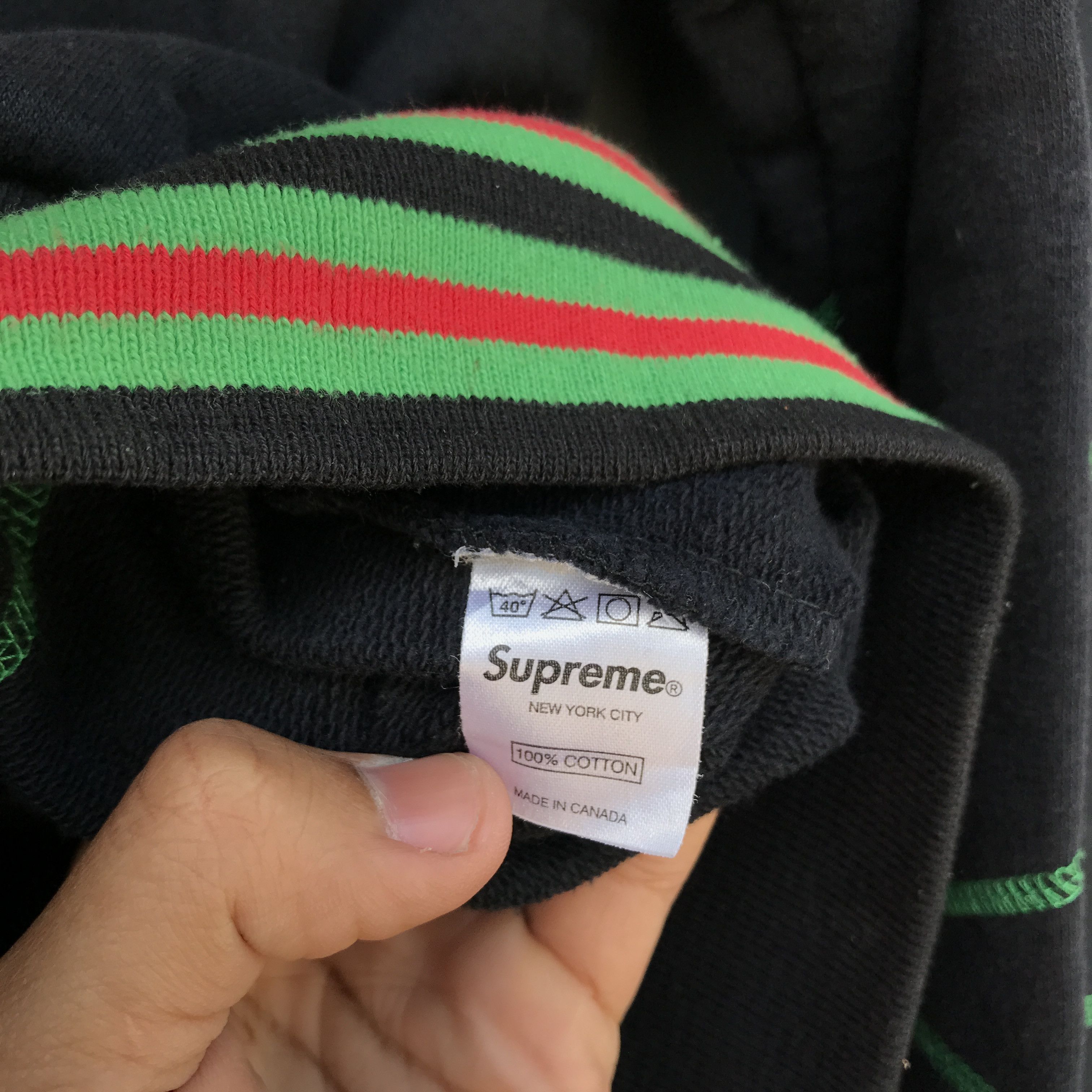 Supreme Supreme College Hoodie 2007 Black Size US XL / EU 56 / 4 - 7 Thumbnail