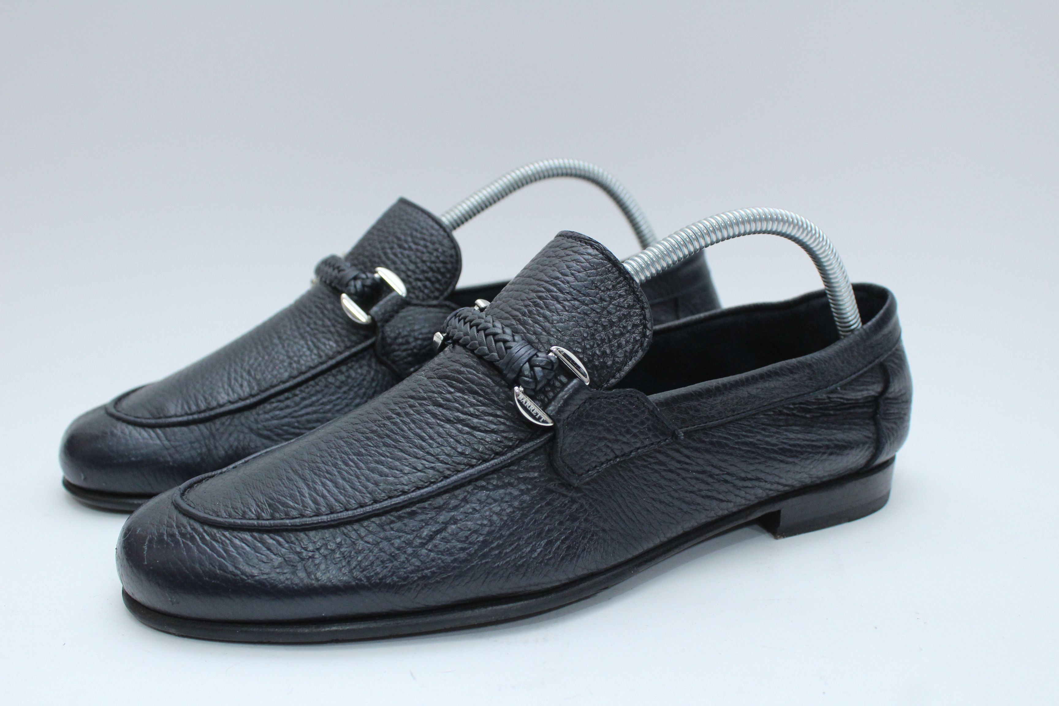 Barrett Barrett Black Grain Leather Braided Loafers - Size UK 6 Size US 7 / EU 40 - 4 Thumbnail