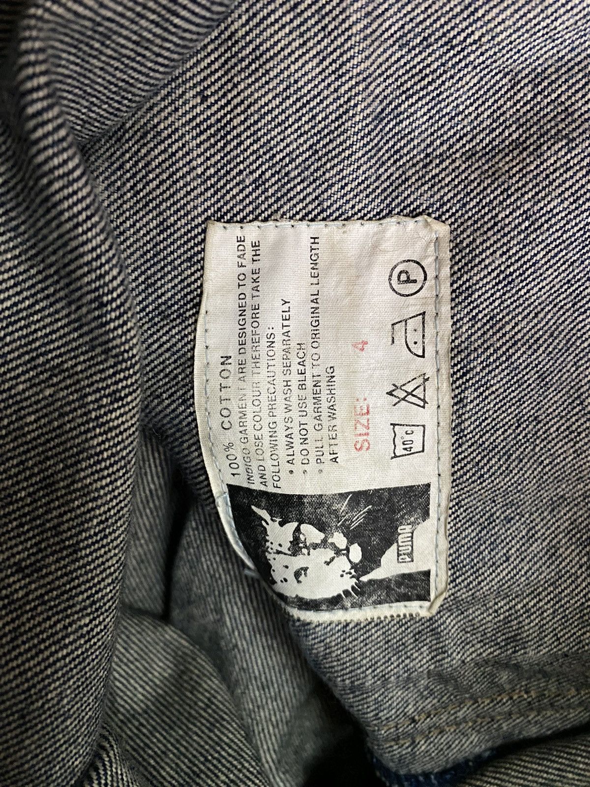 Puma × Vintage Vintage Puma Jacket Denim Tom Cat Size US L / EU 52-54 / 3 - 14 Thumbnail