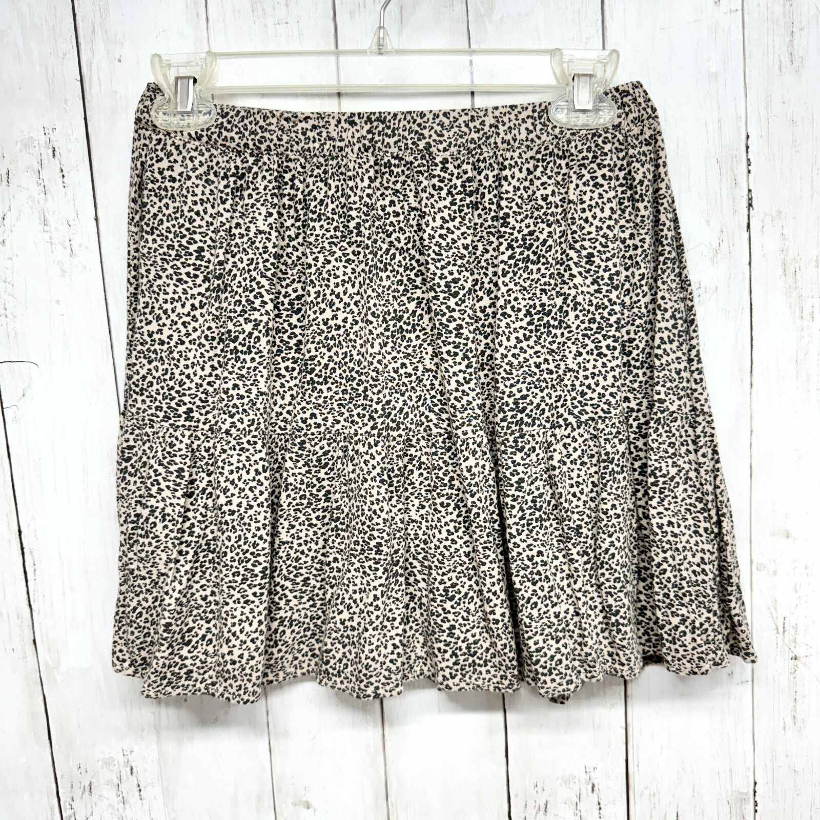 American Eagle Outfitters American Eagle Skirt XXS Cheetah Print Elastic Waist Pull On Size 27" / US 4 / IT 40 - 5 Thumbnail