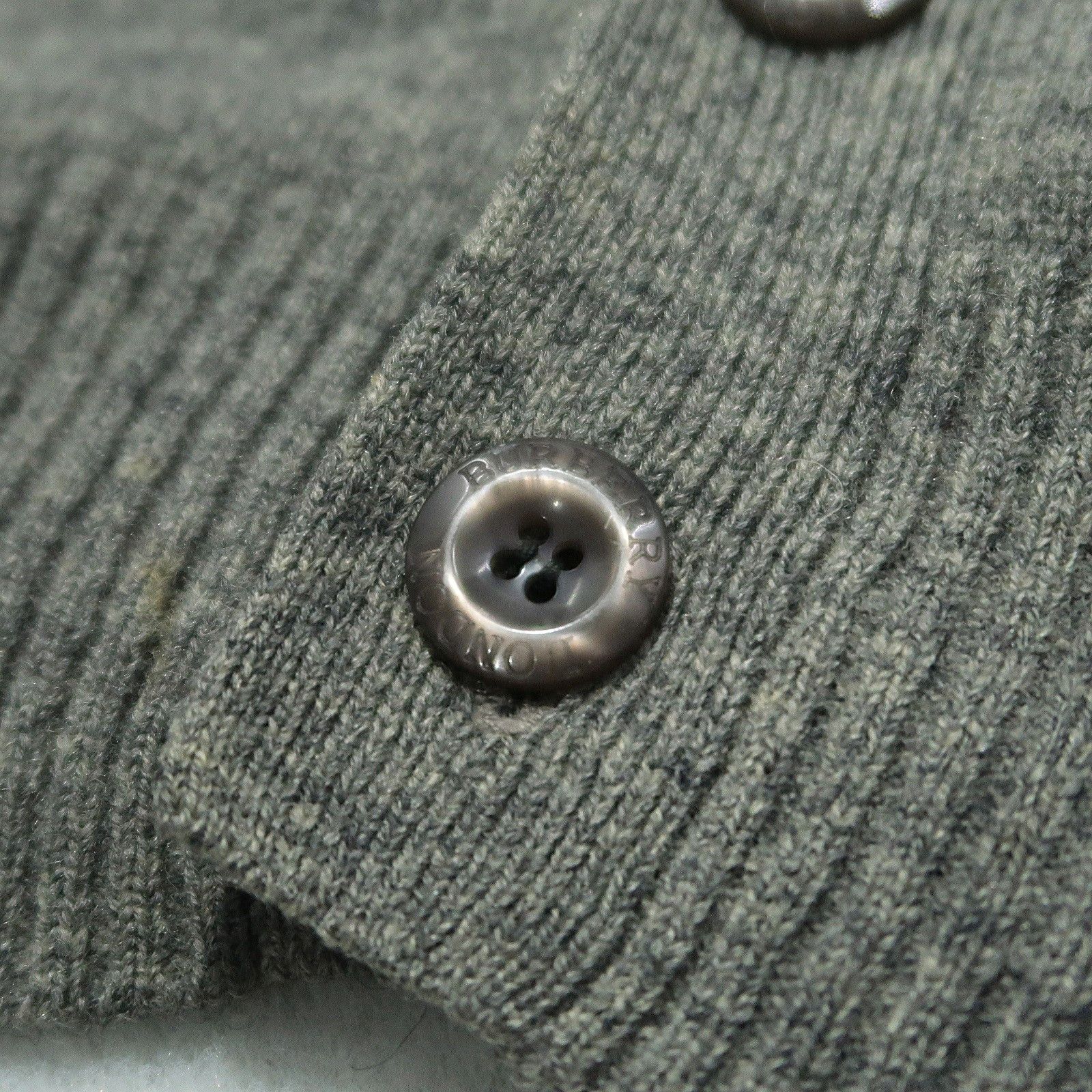 Burberry Vintage 90s Burberry London Wool Knit Cardigan Size US L / EU 52-54 / 3 - 6 Thumbnail