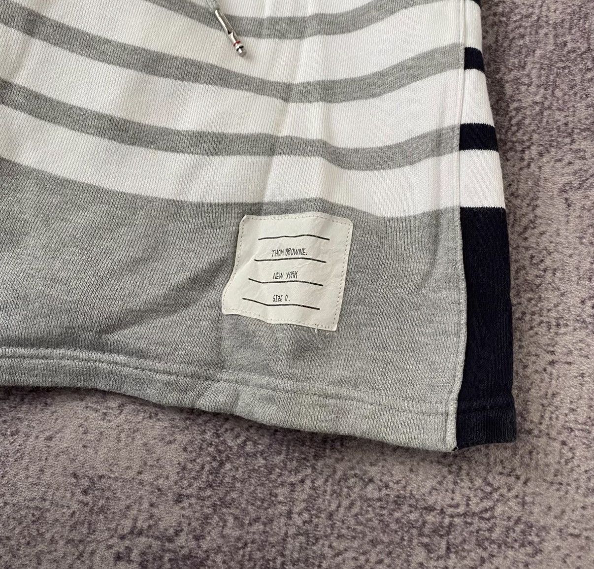 Thom Browne Thom Browne Striped Color Block Grey-Blue Shorts Size US 32 / EU 48 - 3 Thumbnail
