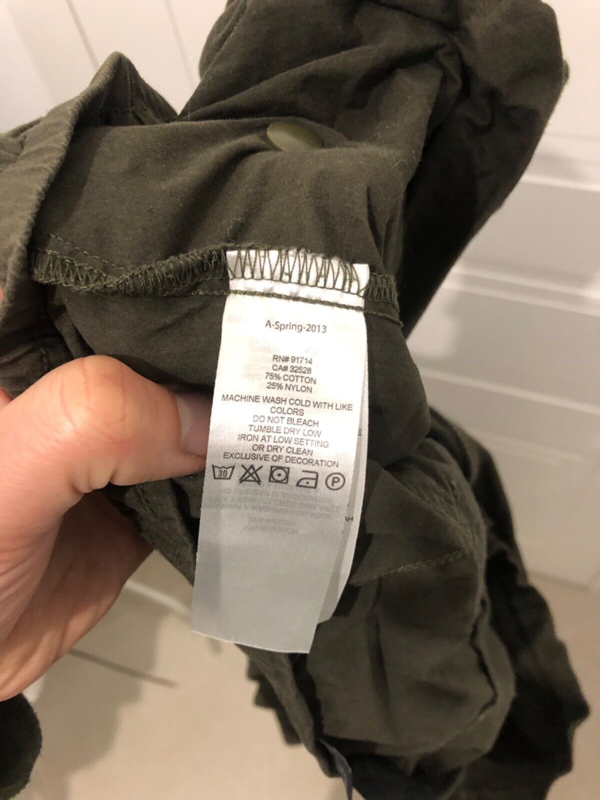Armani Exchange Armani Exchange Cargo Military Pants Size US 34 / EU 50 - 6 Thumbnail