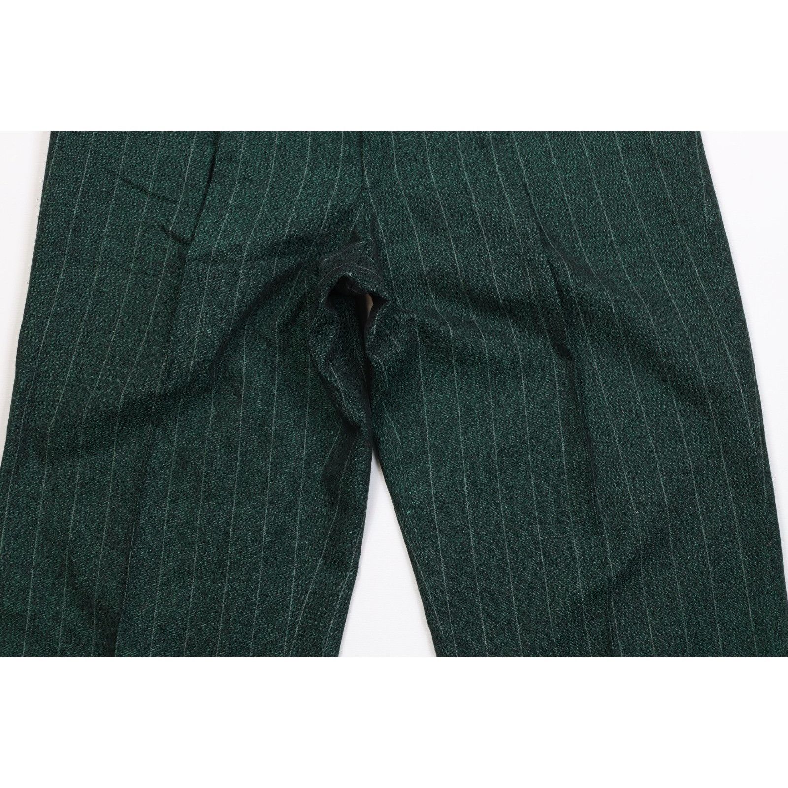 Vintage Vintage 70s 80s 2 Piece Wool Striped Double Breasted Suit Size 44L - 14 Thumbnail