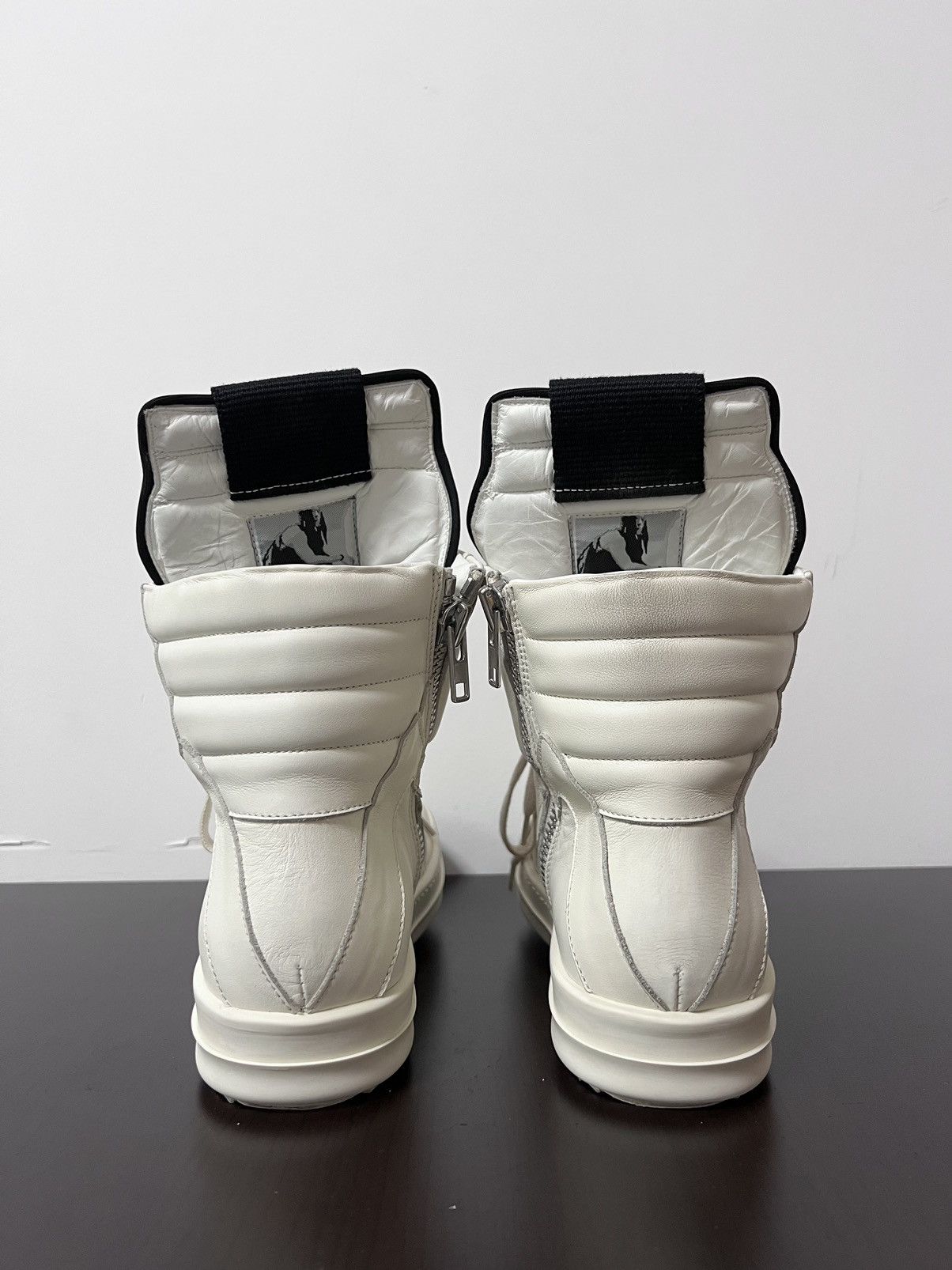 Rick Owens Rick owens geobasket black/milk sz 36 Size US 6 / IT 36 - 7 Thumbnail