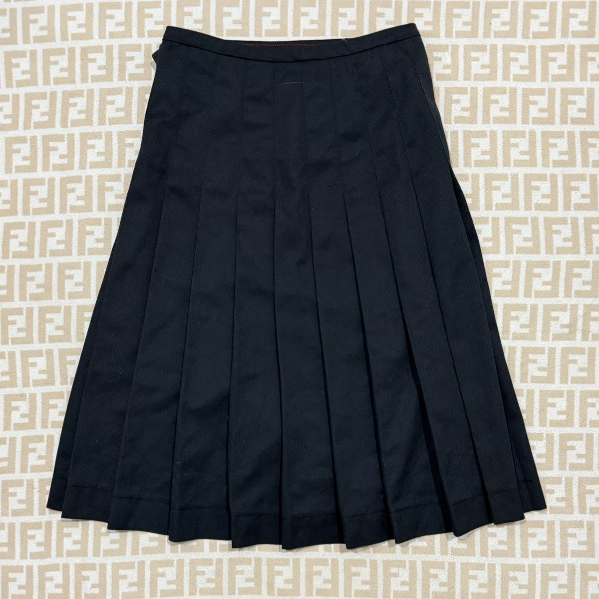 Engineered Garments Vintage Engineered Garments Pleated Midi Skirt Size 30" / US 8 / IT 44 - 3 Thumbnail