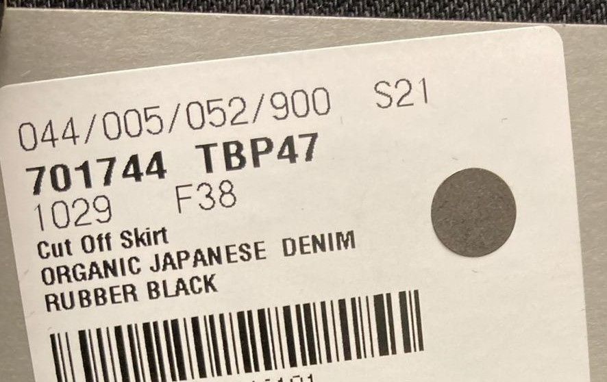 Balenciaga o1la1rc1a1024 Cut Off Organic Denim Skirt in Black Size 27" / US 4 / IT 40 - 6 Thumbnail