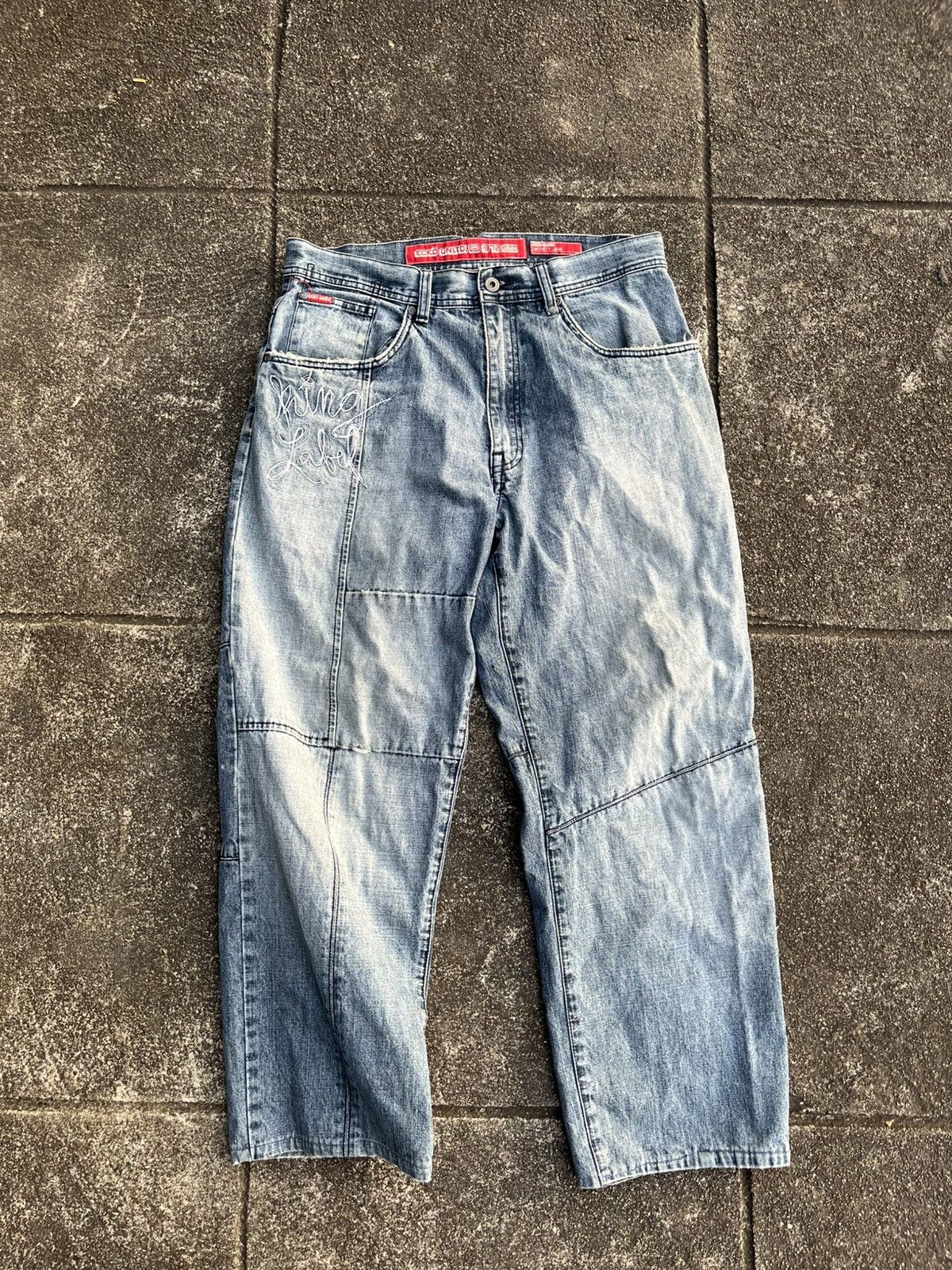 Ecko Unltd. × Vintage Distressed Jeans Ecko unltd style loose fit Size US 34 / EU 50 - 1 Thumbnail