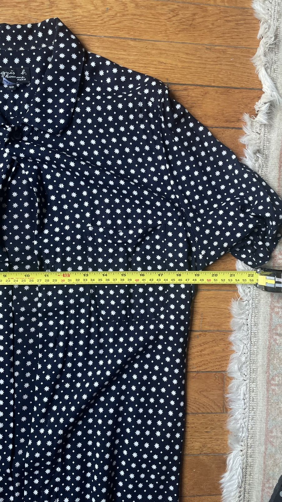 agnes b. Agnes B. Vintage Viscose Short Sleeve Buttonup Size US S / EU 44-46 / 1 - 3 Thumbnail