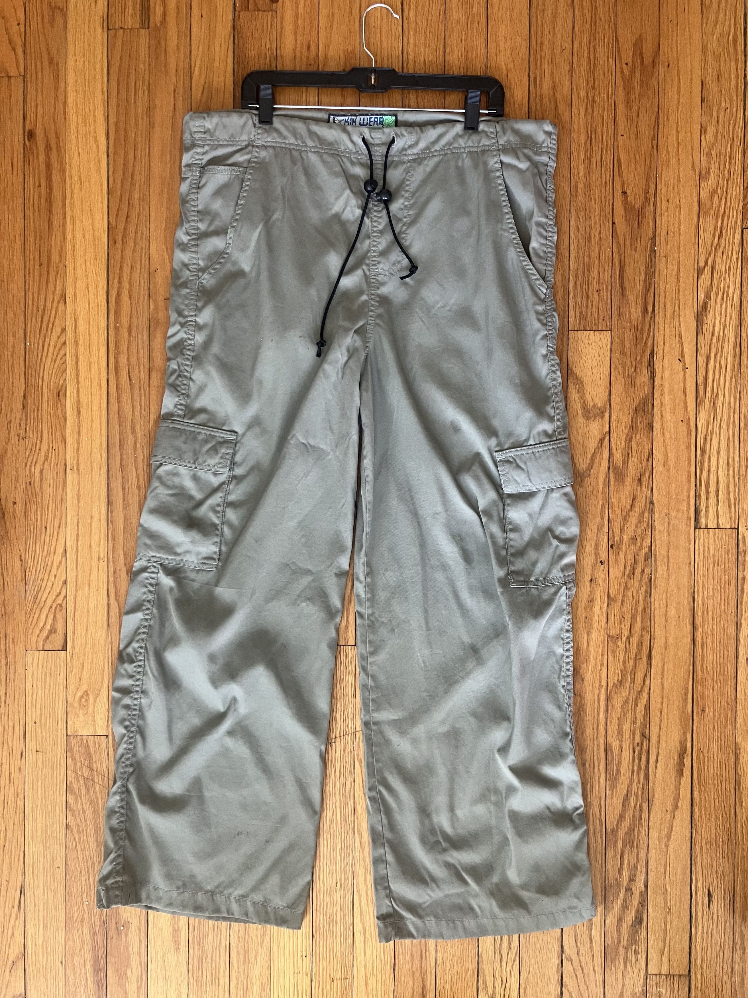 Tripp NYC Y2K 90's AUTHENTIC KIKWEAR RAVER BAGGY CARGO PANTS Size US 33 - 1 Thumbnail