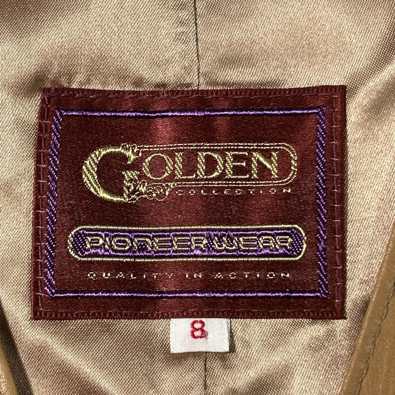 Wrangler Golden Collection Pioneer Wear Leather Vest Womens 8 Sml Size M / US 6-8 / IT 42-44 - 4 Thumbnail
