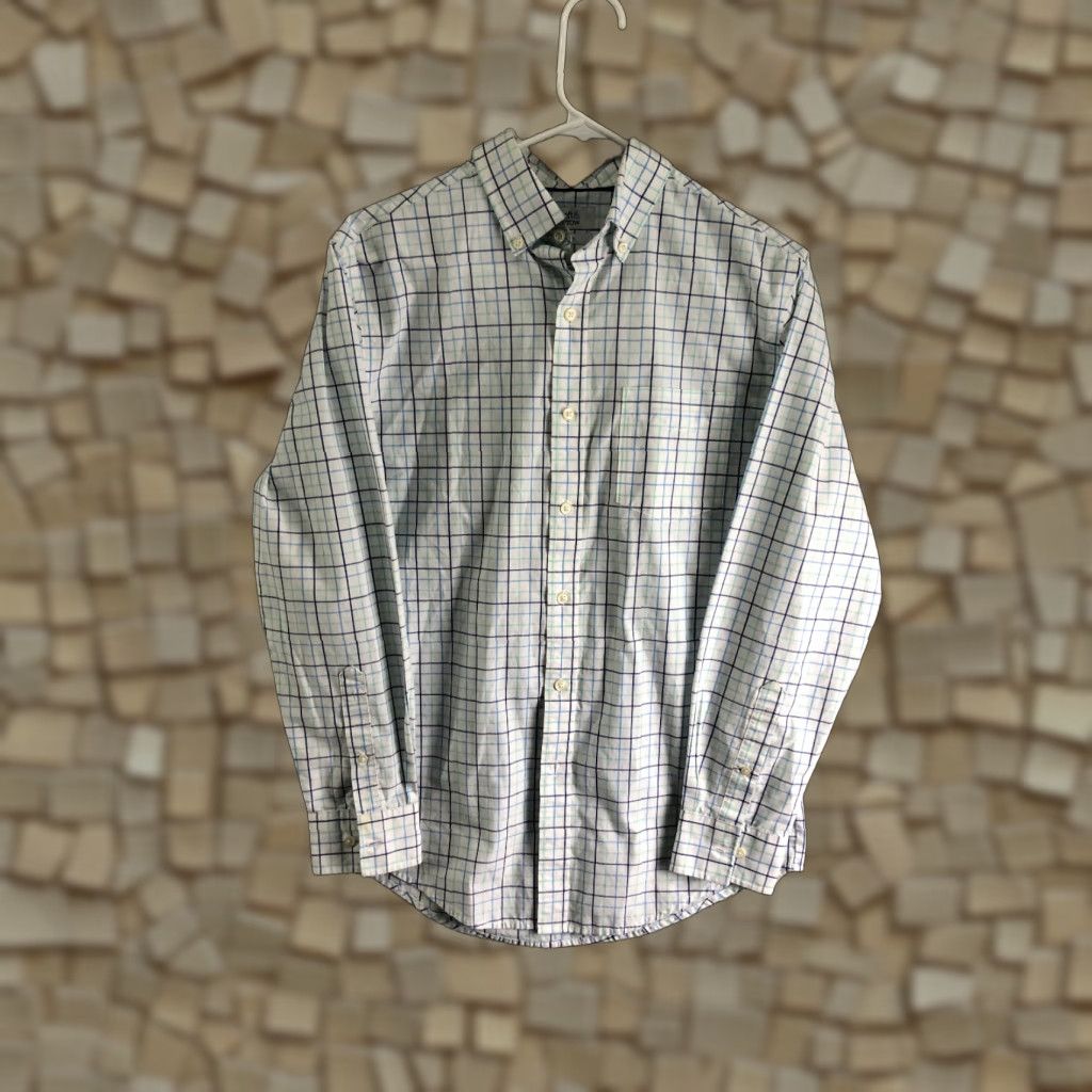 Croft & Barrow Croft & Barrow Mens Size S White Striped Long Sleeve Button Down Collar Shirt Size US S / EU 44-46 / 1 - 1 Thumbnail