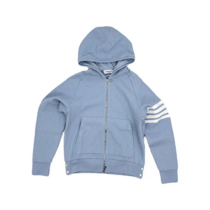 Thom Browne Thom Browne Classic Stripe Zip Hoodie -2507 Size US S / EU 44-46 / 1 - 2 Thumbnail