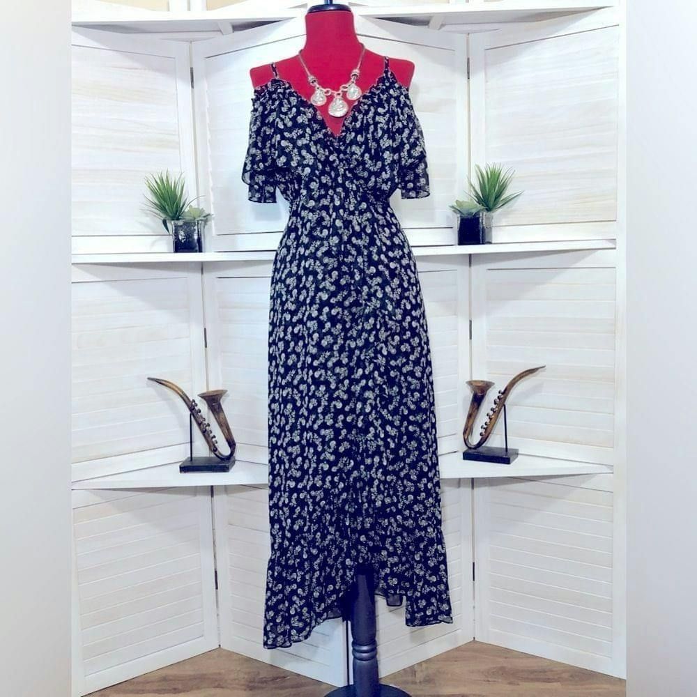 MISA Los Angeles NWOT Misa Los Angeles ruffled Talya black floral dress Sz XS Size XS / US 0-2 / IT 36-38 - 1 Thumbnail