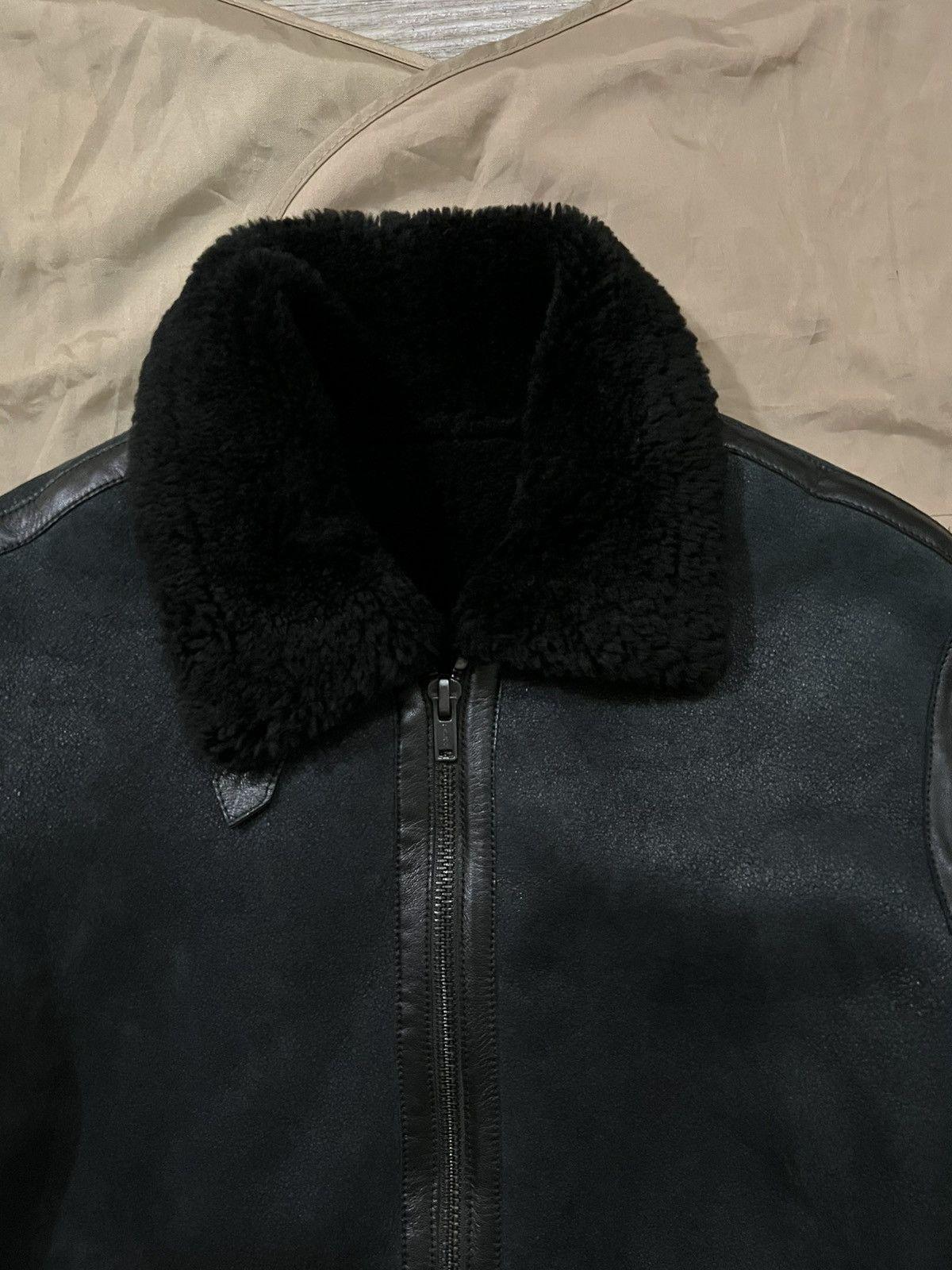 Levi's Made & Crafted Levi’s Made & Crafted Shearling Jacket Black Size 2 M/L Size US M / EU 48-50 / 2 - 2 Thumbnail