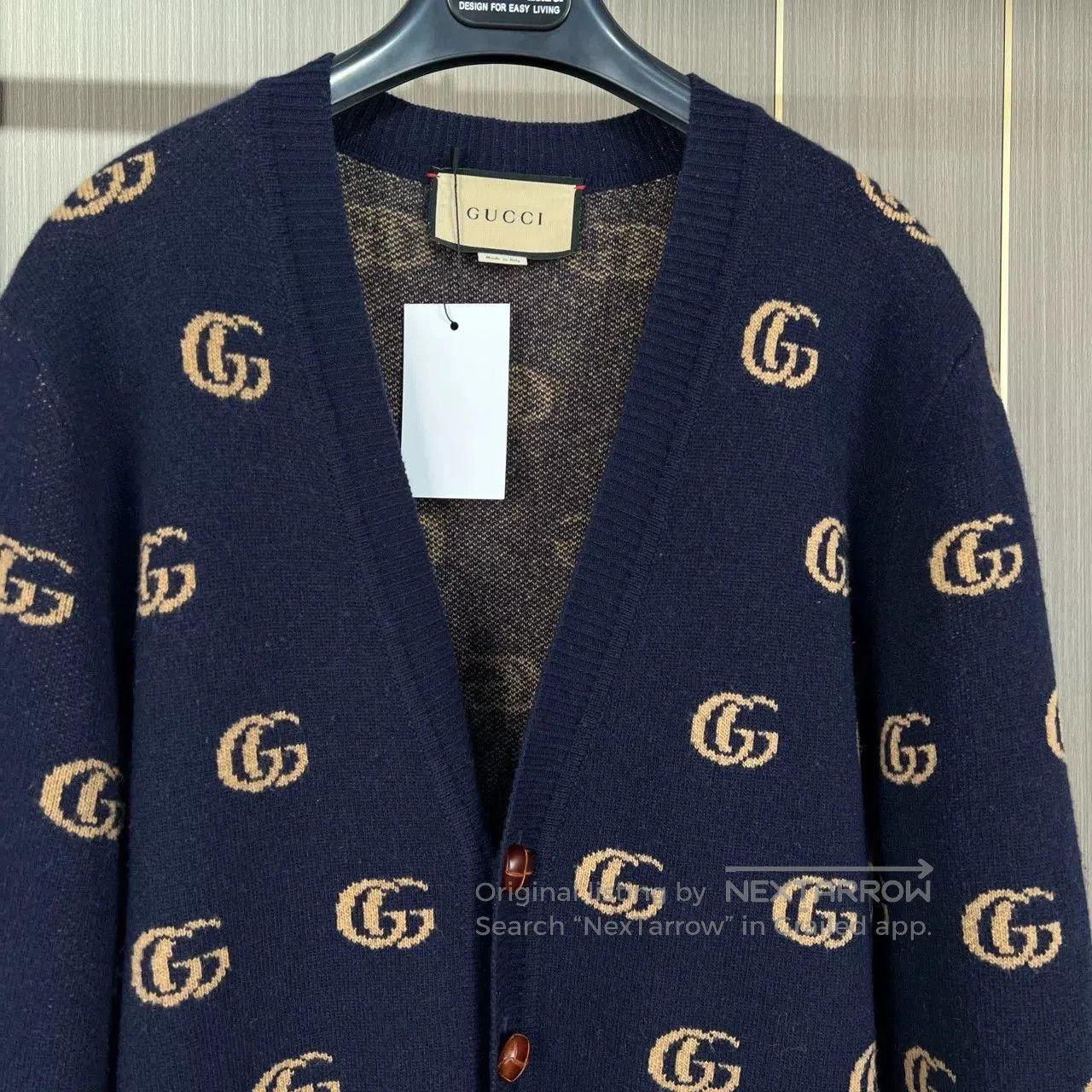 Gucci gucci embroidered gg pattern cardigan size m. Size US M / EU 48-50 / 2 - 3 Thumbnail