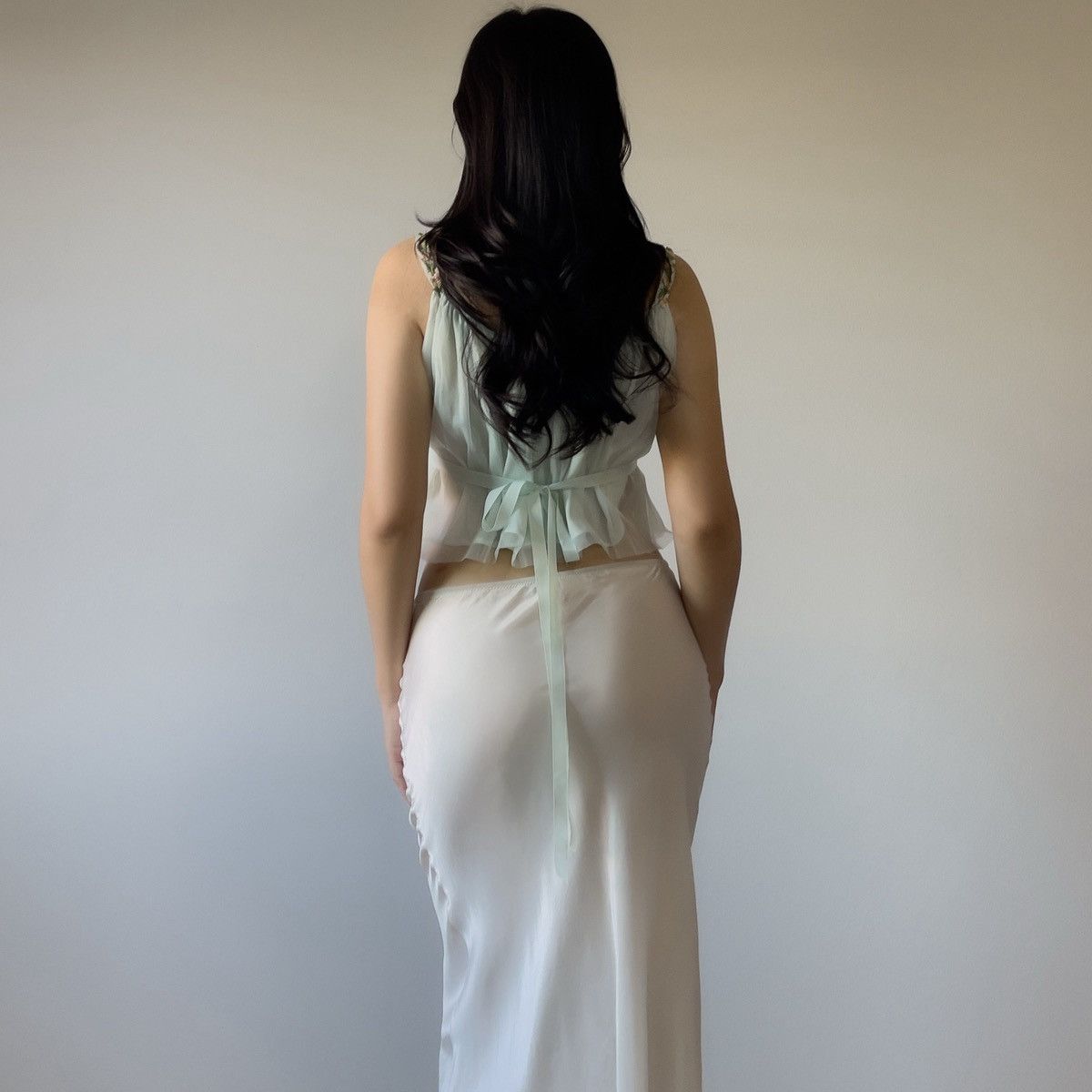 Vintage Vintage 1960s Mint Nylon Chiffon Camisole (XS–S) Size S / US 4 / IT 40 - 6 Thumbnail