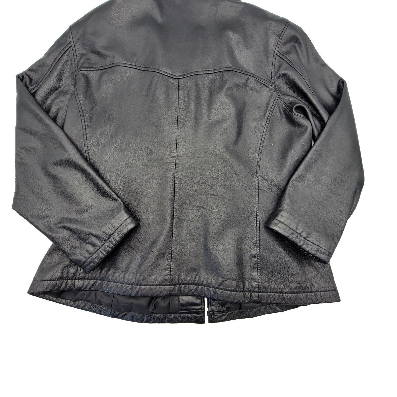 Wilsons Leather Wilson’s Leather Black Moto Jacket XL Size XL / US 12-14 / IT 48-50 - 4 Thumbnail