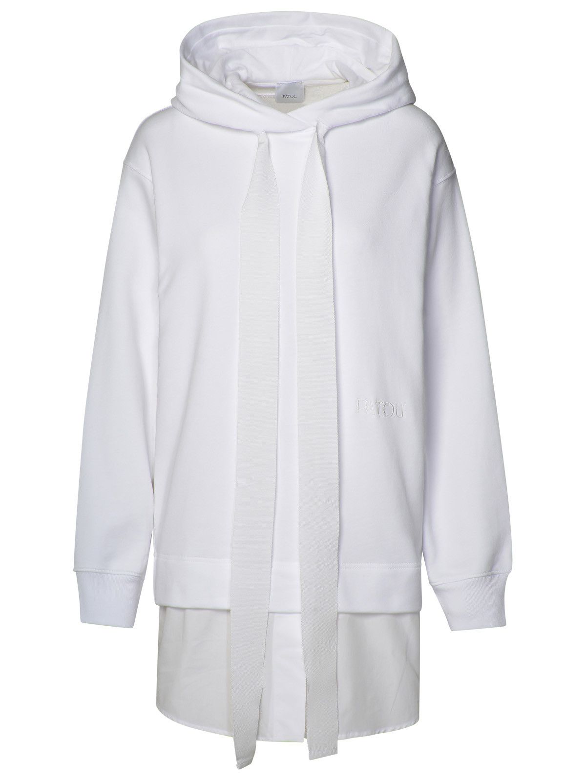 image of Patou White Cotton Sweatshirt, Women's (Size Small)
