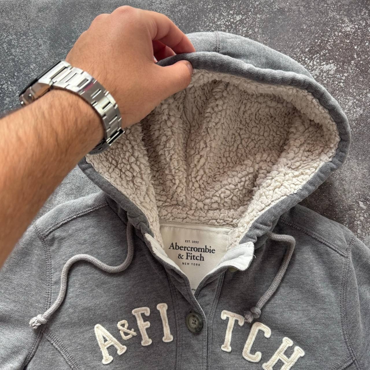 Abercrombie & Fitch Y2K Abercrombie & Fitch Vintage Faux Fur Hoodie Size M / US 6-8 / IT 42-44 - 6 Thumbnail