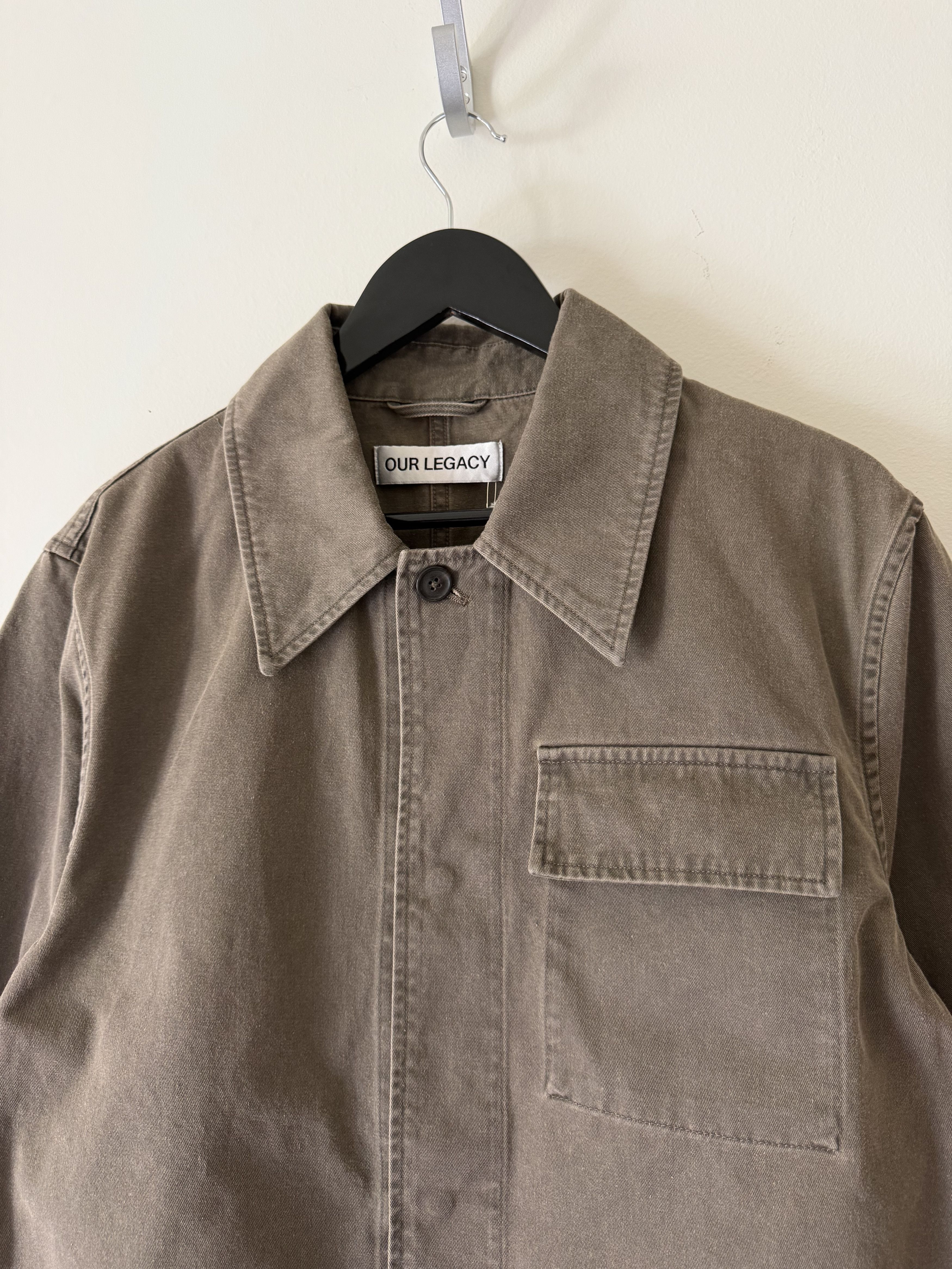 Our Legacy Our Legacy Twill Dutch Work Jacket in Ditch Wash Brown Size US M / EU 48-50 / 2 - 2 Thumbnail