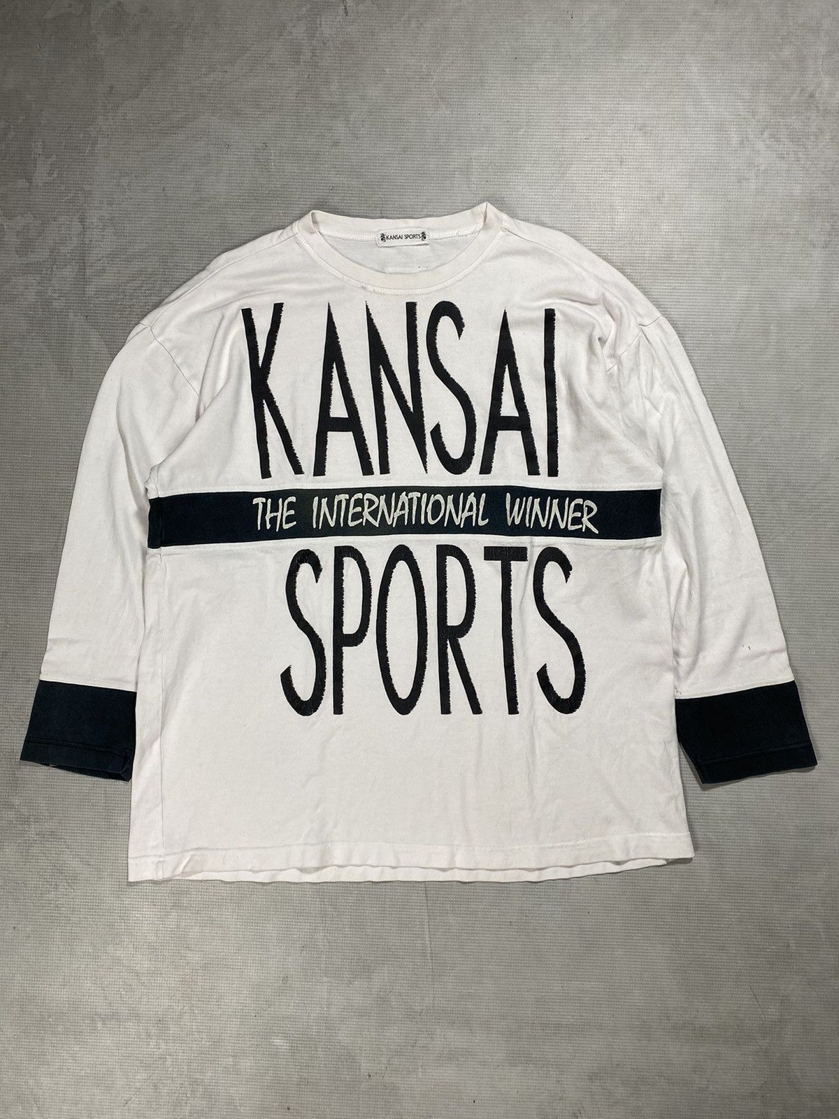 Japanese Brand × Kansai Yamamoto Vintage Kansai sport longsleeve Size US XL / EU 56 / 4 - 1 Thumbnail