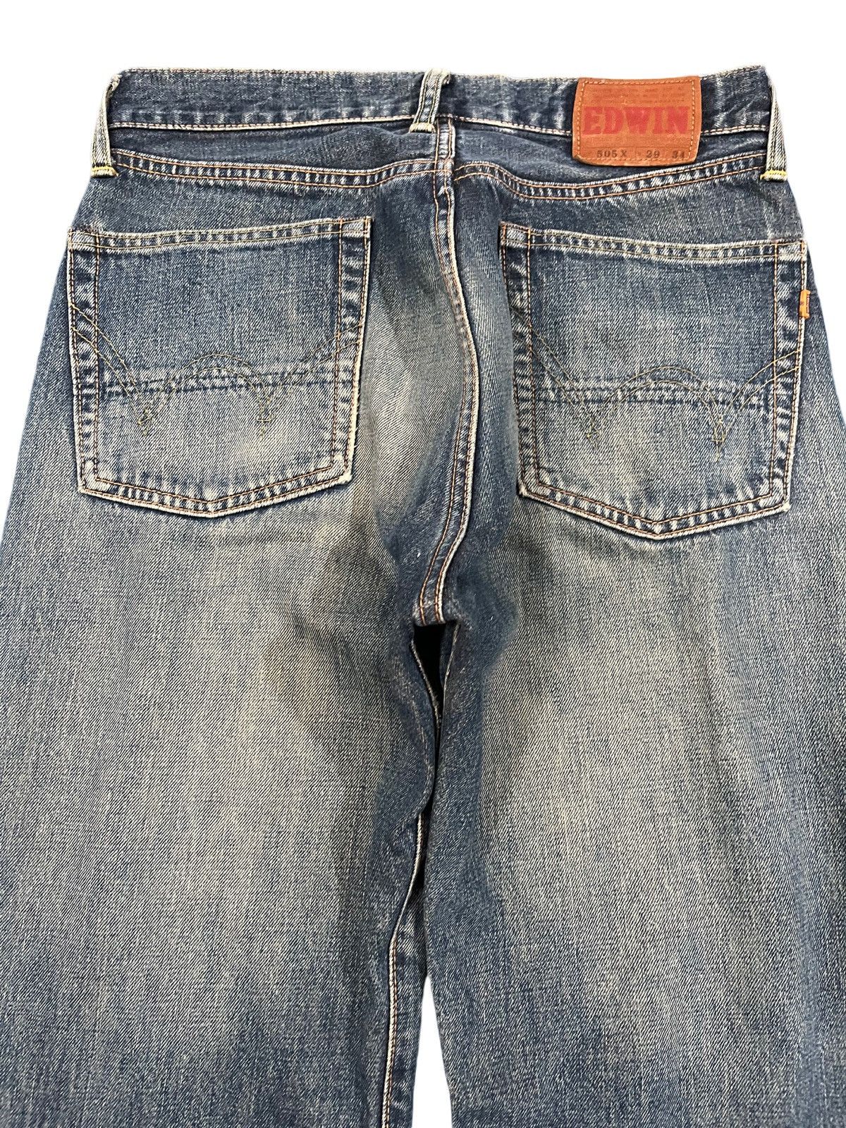 Edwin Vintage Edwin 505X Selvedge Distressed Denim Size US 29 - 7 Thumbnail