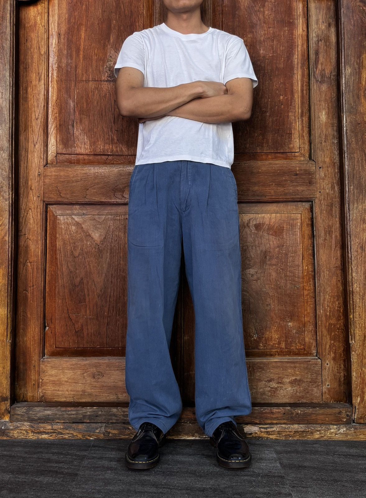 Comme des Garcons Homme 90s Balloon Loose Trousers Size US 28 / EU 44 - 1 Thumbnail