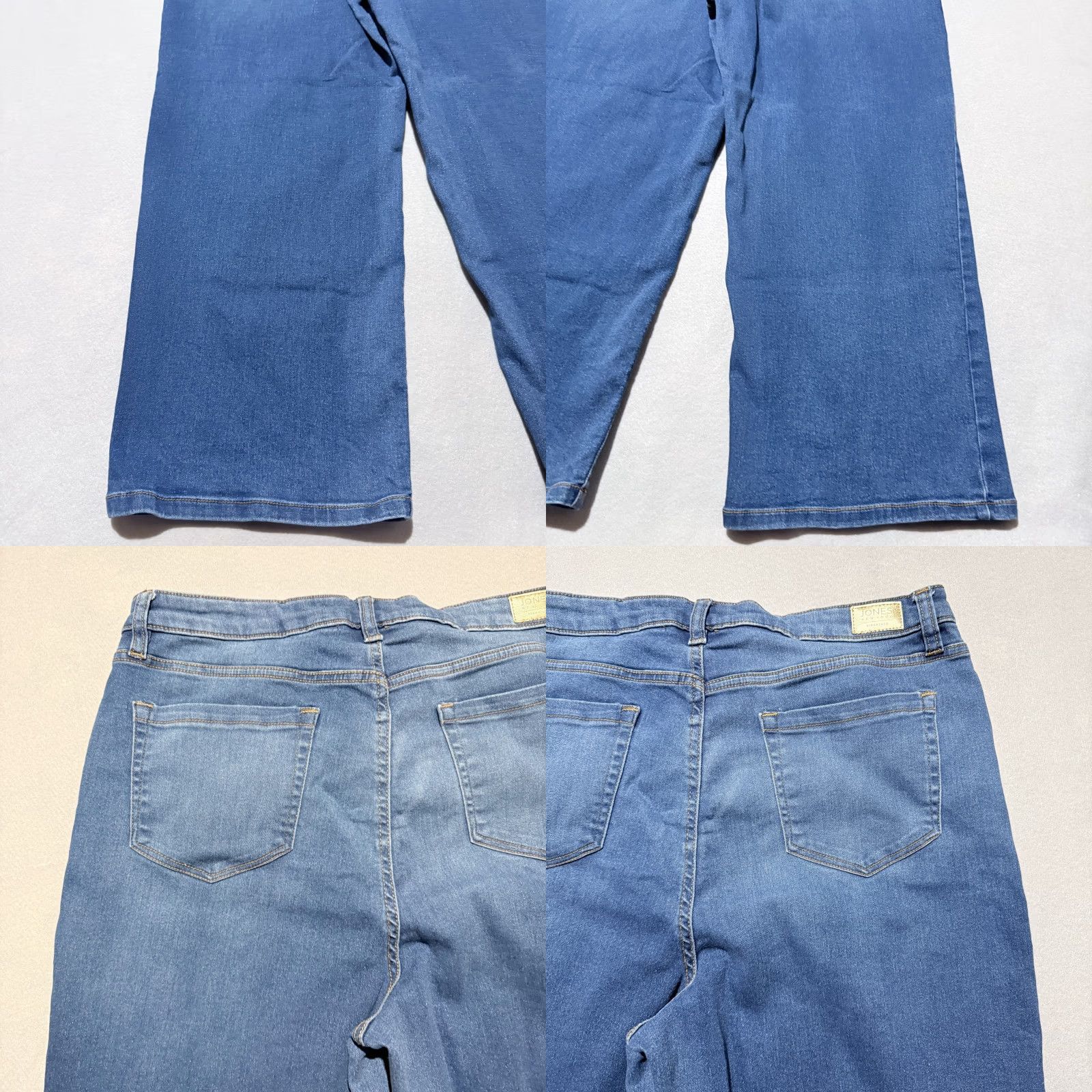Jones New York VINTAGE Jones New York Lexington Wide-Leg Crop Jeans Women's Blue Denim High Rise - 14 Size 36" / US 14 / IT 50 - 8 Thumbnail